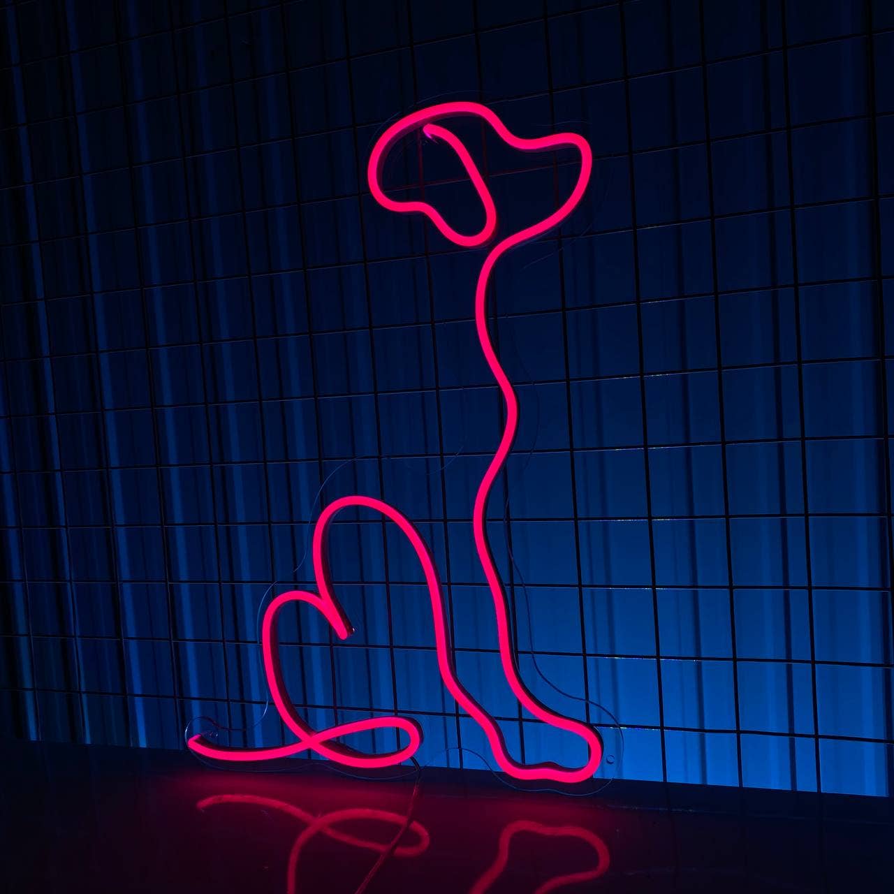 Golden Dog Neon Sign Pet Animal Home Decor