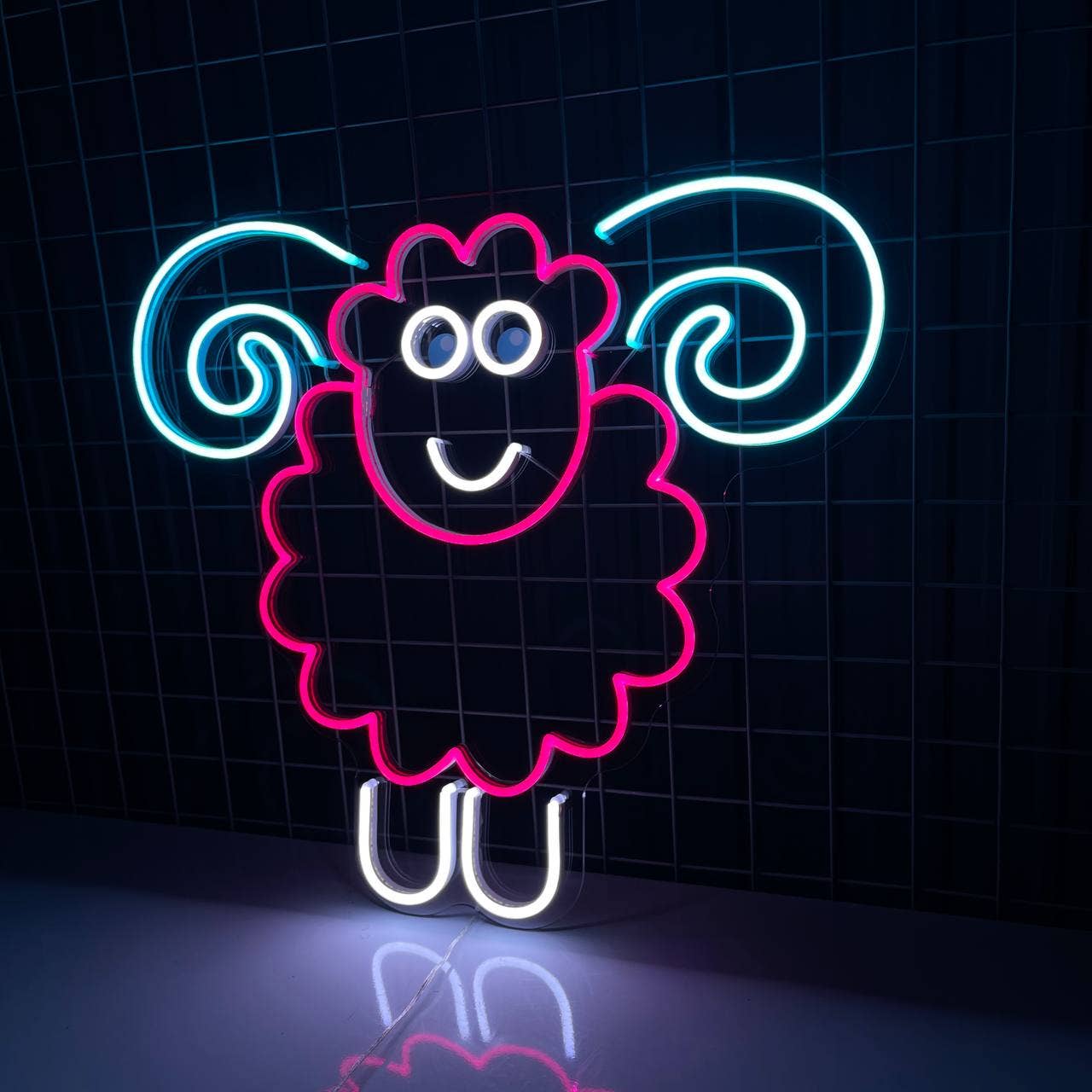 Sheep Neon Sign Animal Led Wall Decor