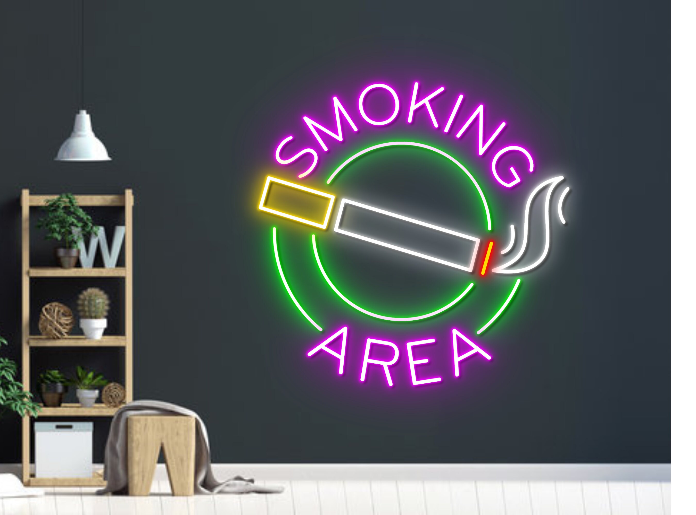 Smoking Area Neon Signs