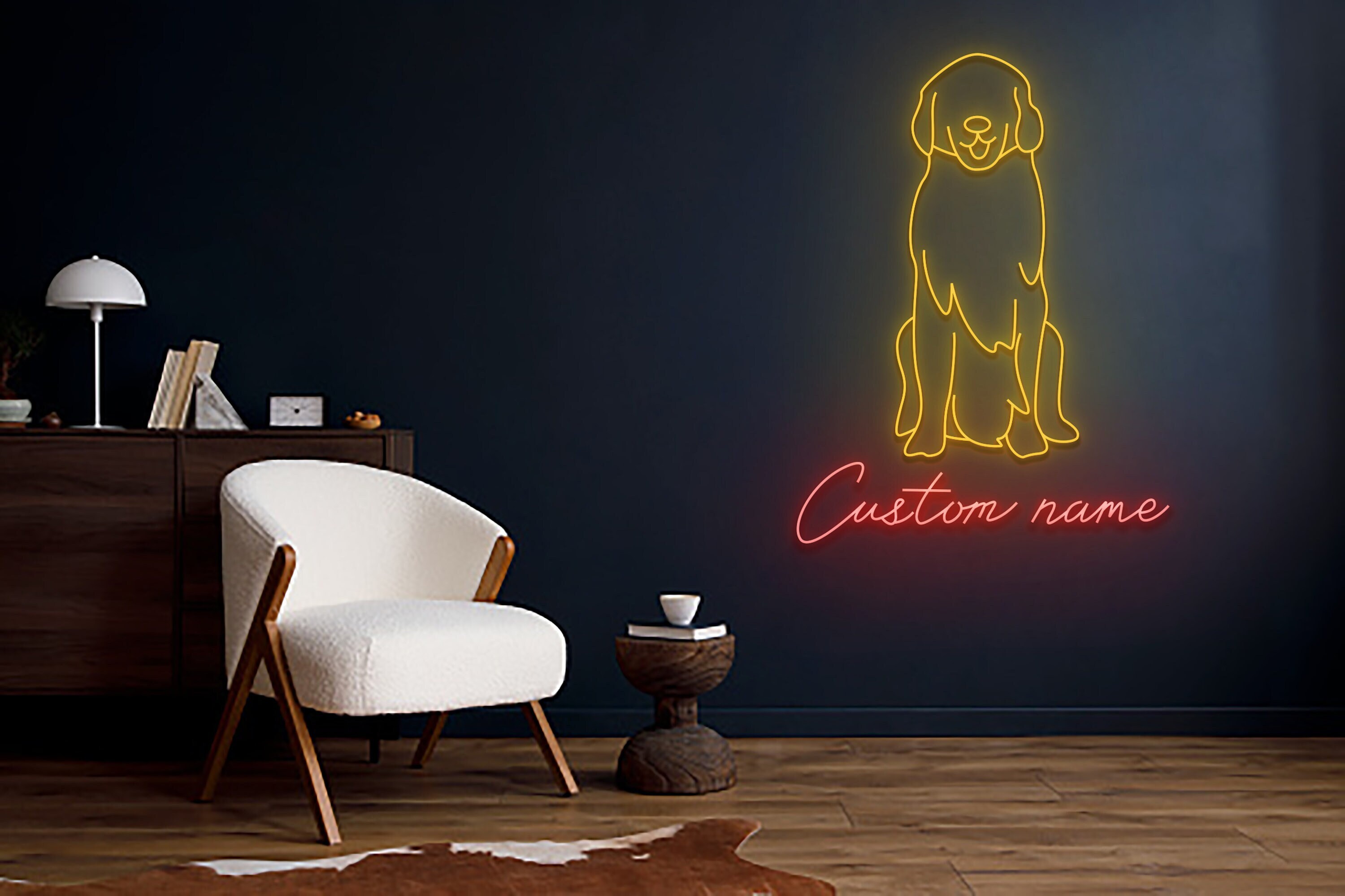 Custom Dog Name Neon Sign