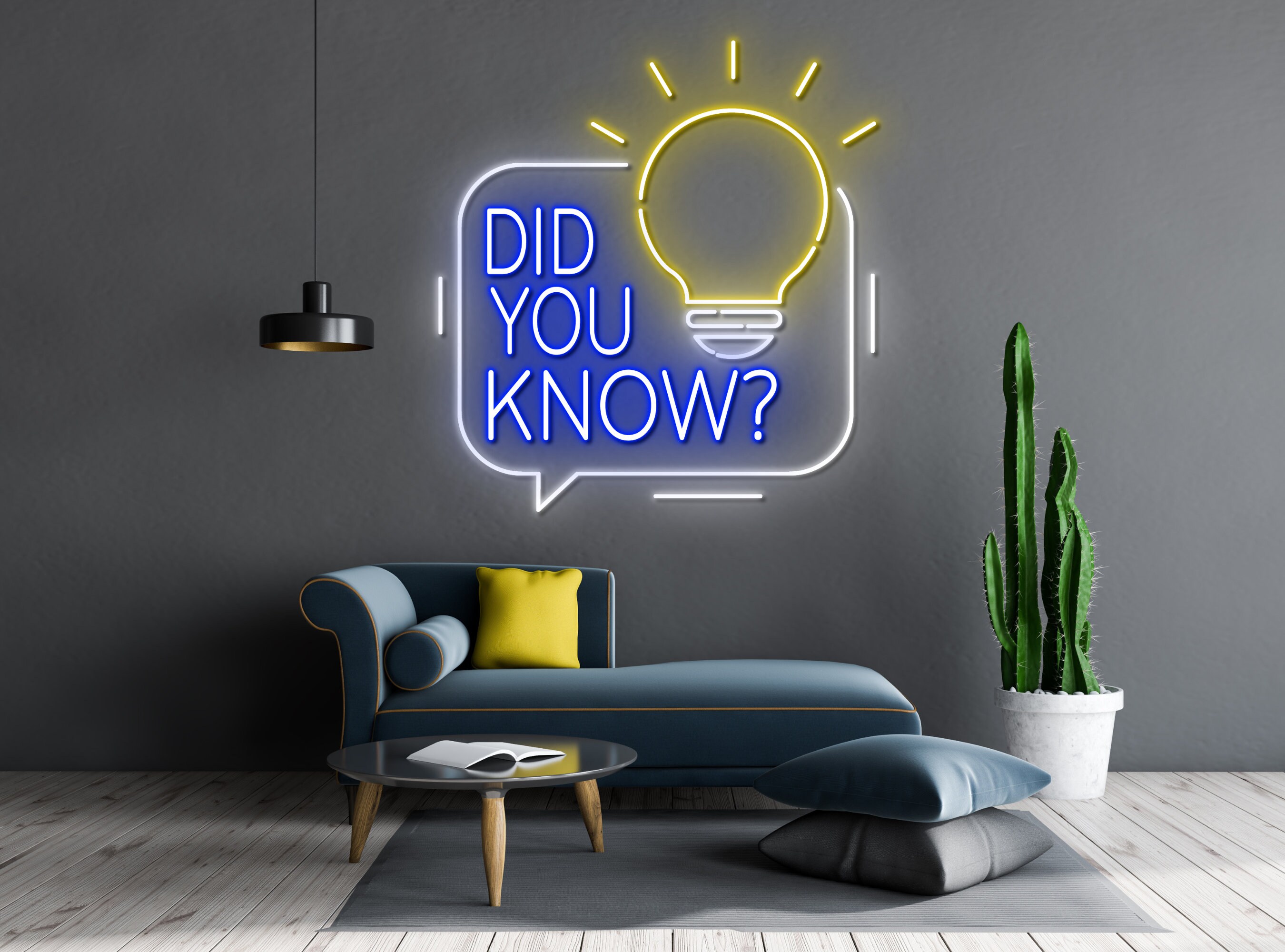 Did You Know Light Bulb Neon Sign