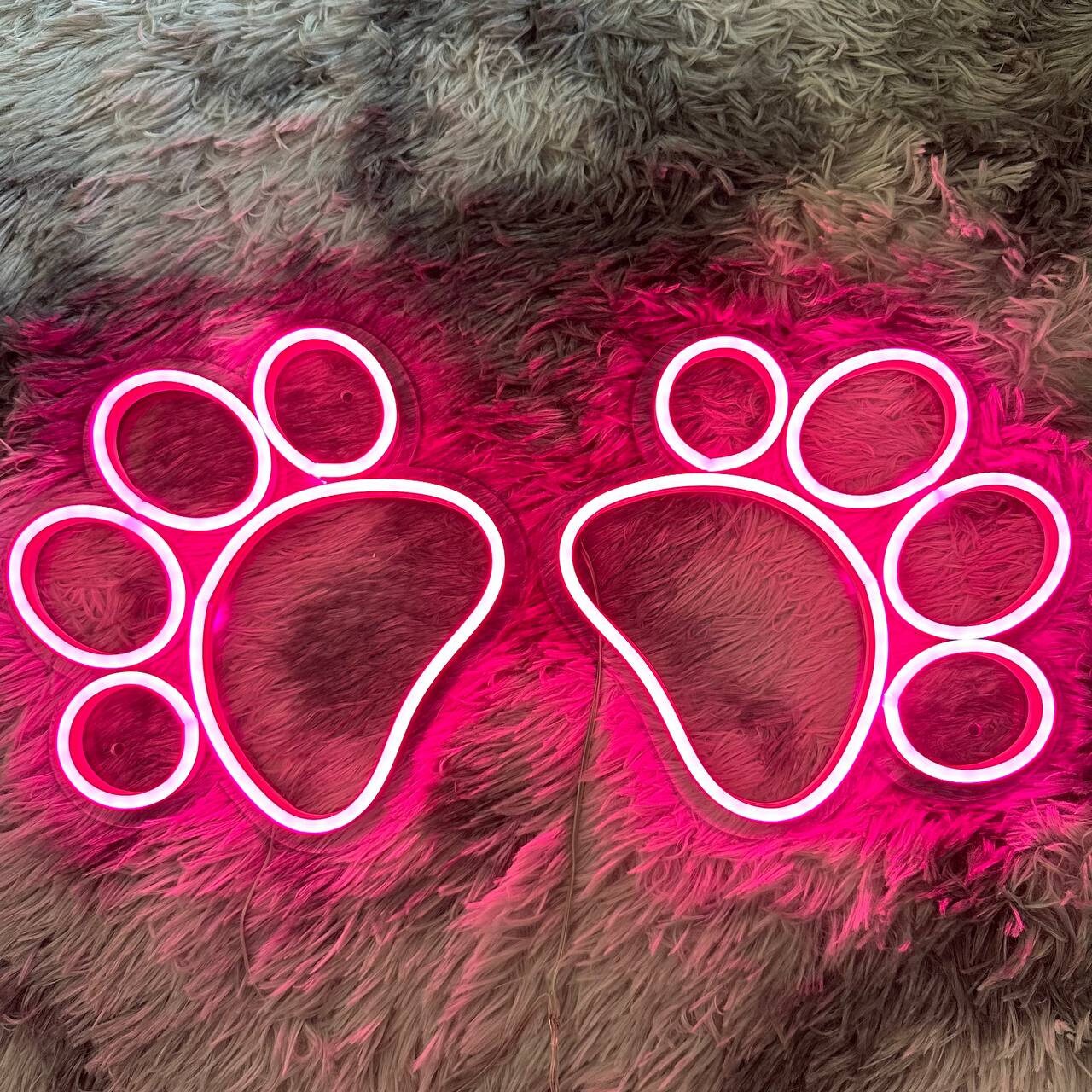 Dog Paw Neon Sign Decoration Gift Wall Hanging Gift