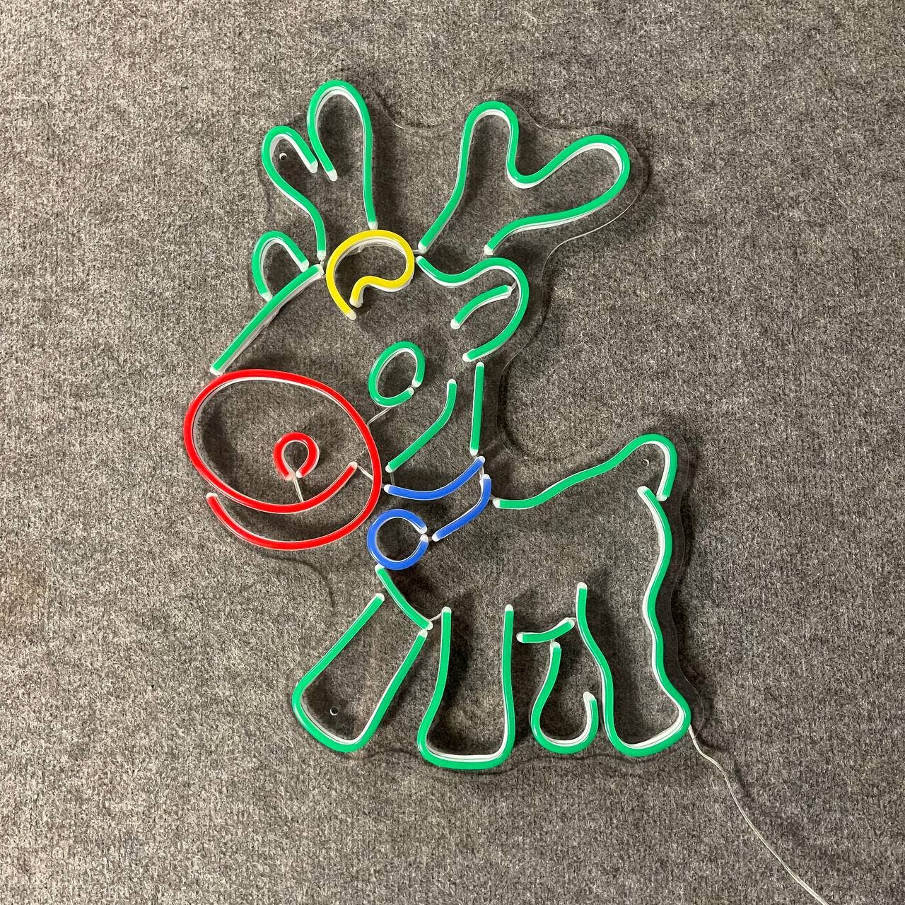 Deer Neon Sign Cute Animal Wall Decor For Kids Room
