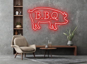 BBQ Restaurant Neon Sign