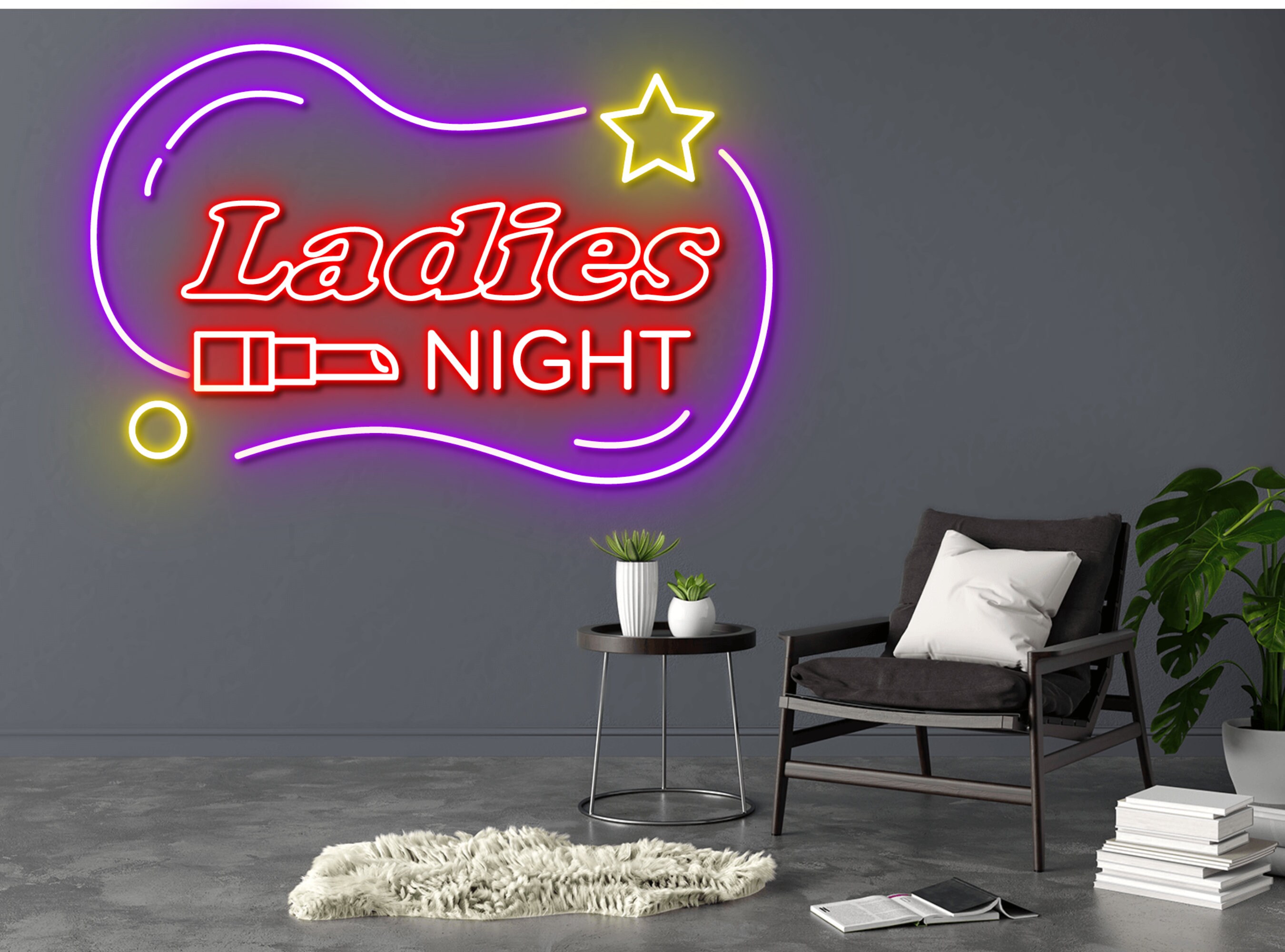 Ladies Night Neon Signs Girl Club Party
