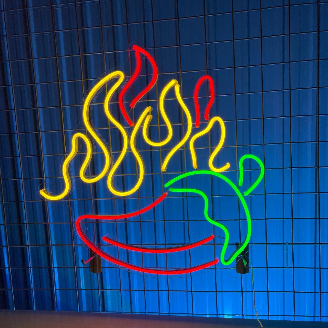 Spicy Food Neon Signs Korean Mexican Food Restaurant Decor