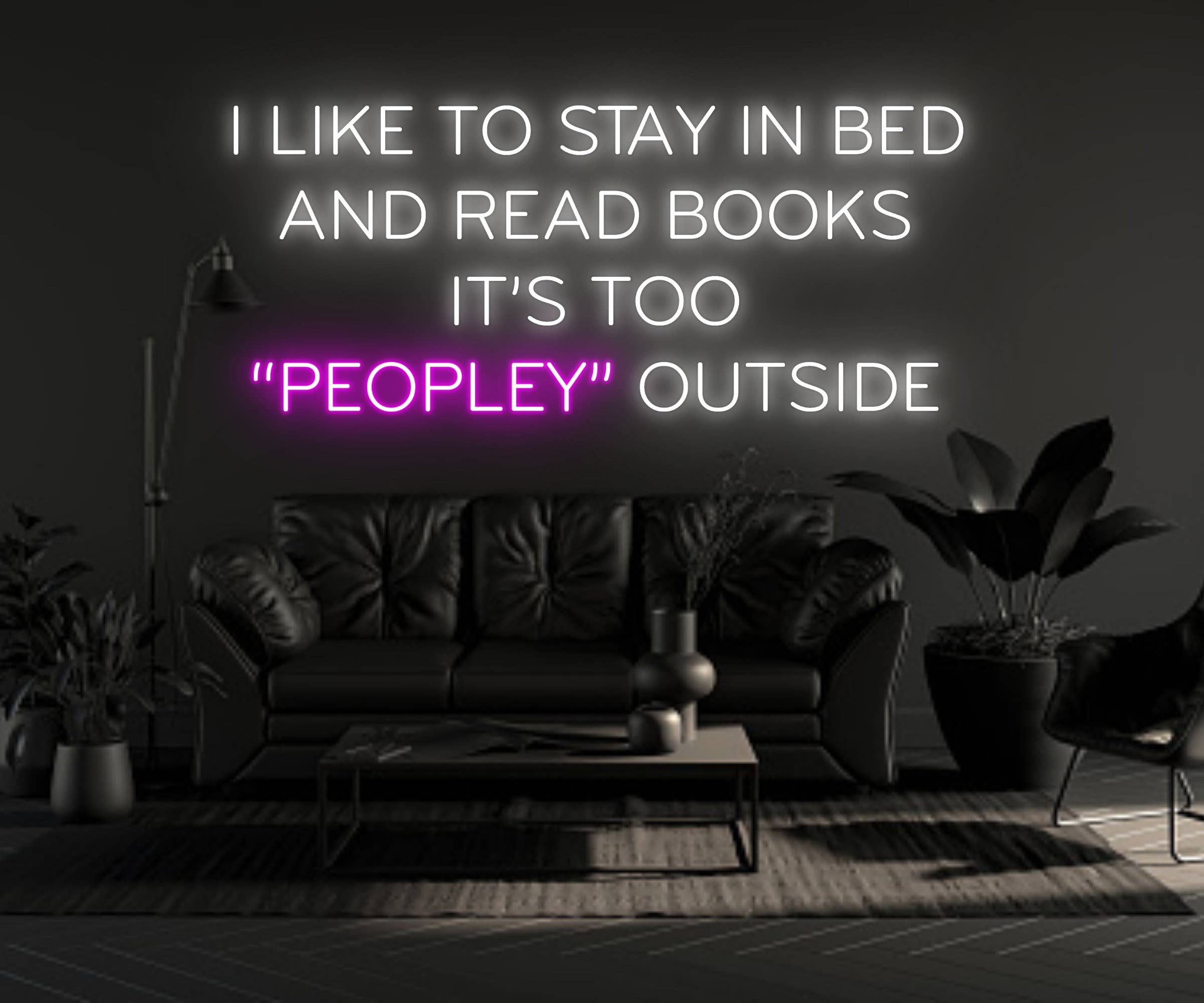 Read Book Quote Neon Sign Home Wall Decor