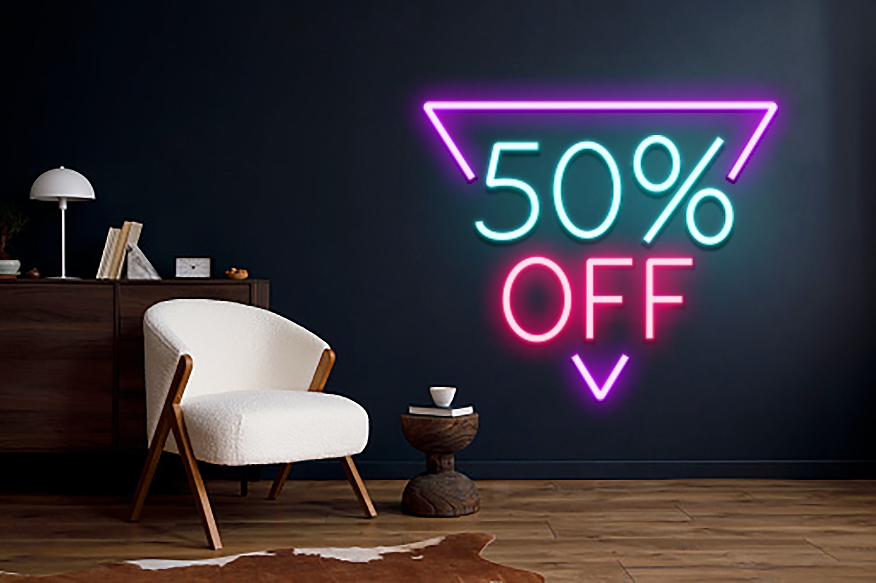 Sale Off Neon Sign Business Wall Decor