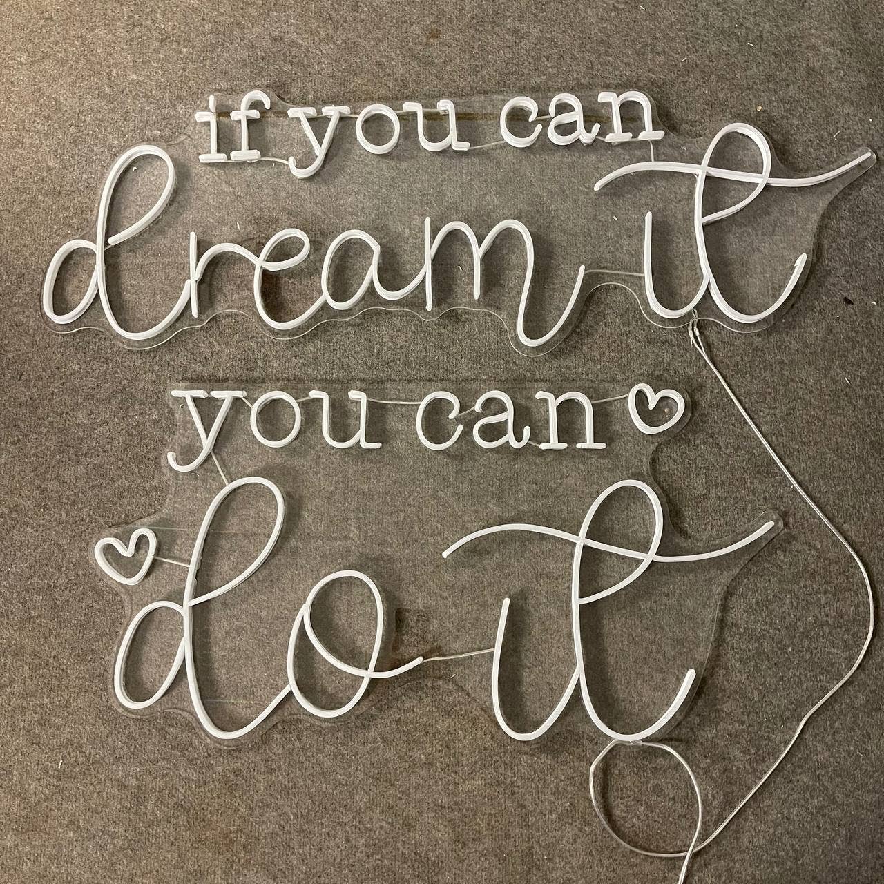 If You Can Dream It You Can Do It Neon Sign Wall Decor