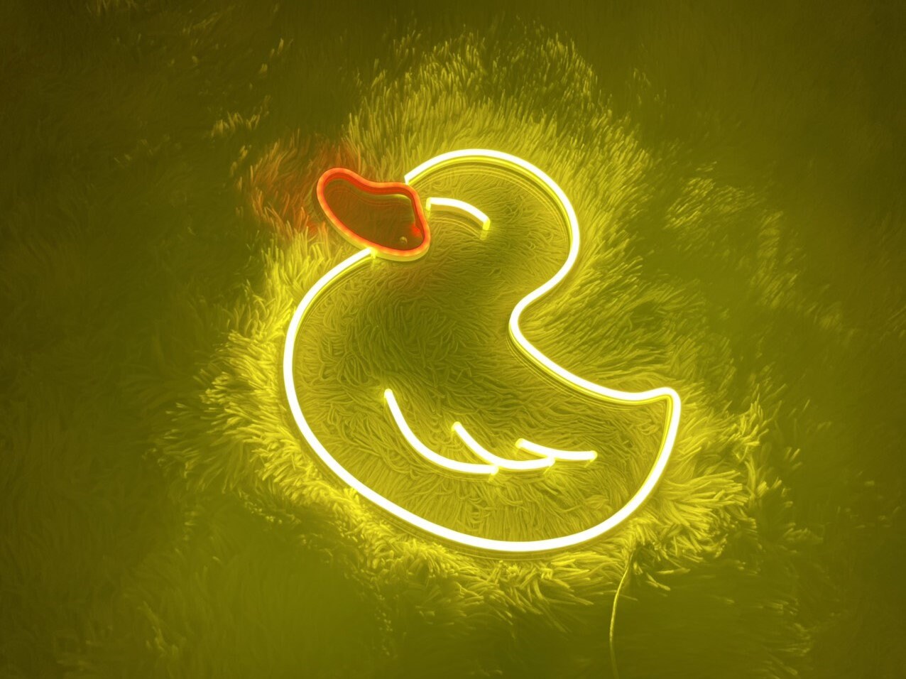 Duck Neon Sign Bedroom Decor