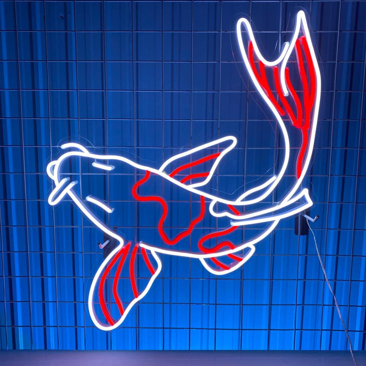 Multi-color KOI Fish Neon Sign Long-lasting Wall Art Decor