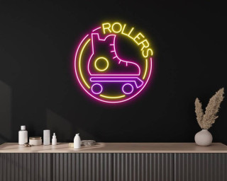 Roller Skates Neon Sign