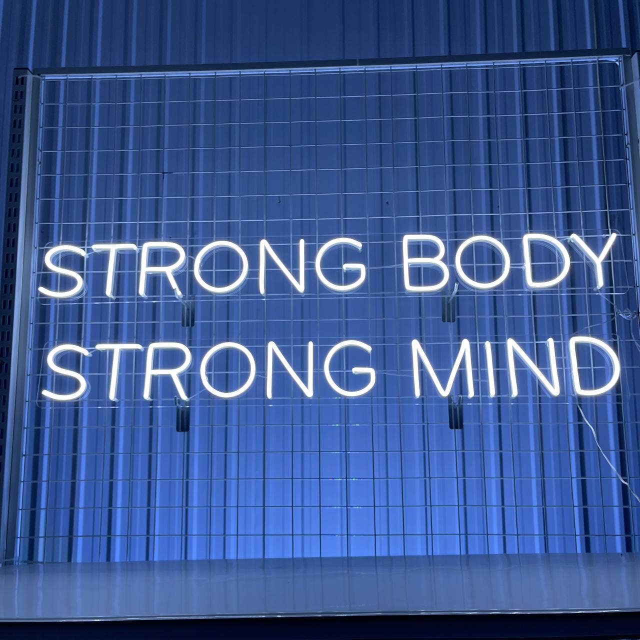 Strong Body Strong Mind Neon Sign Long-lasting Wall Decor