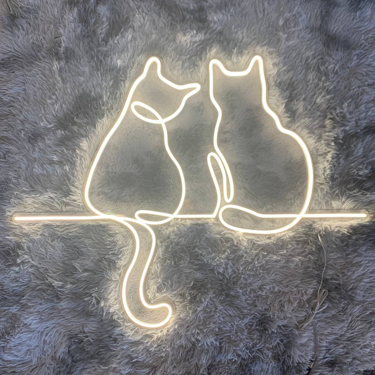 Two Cat Neon Signs Neon Lights For Wall