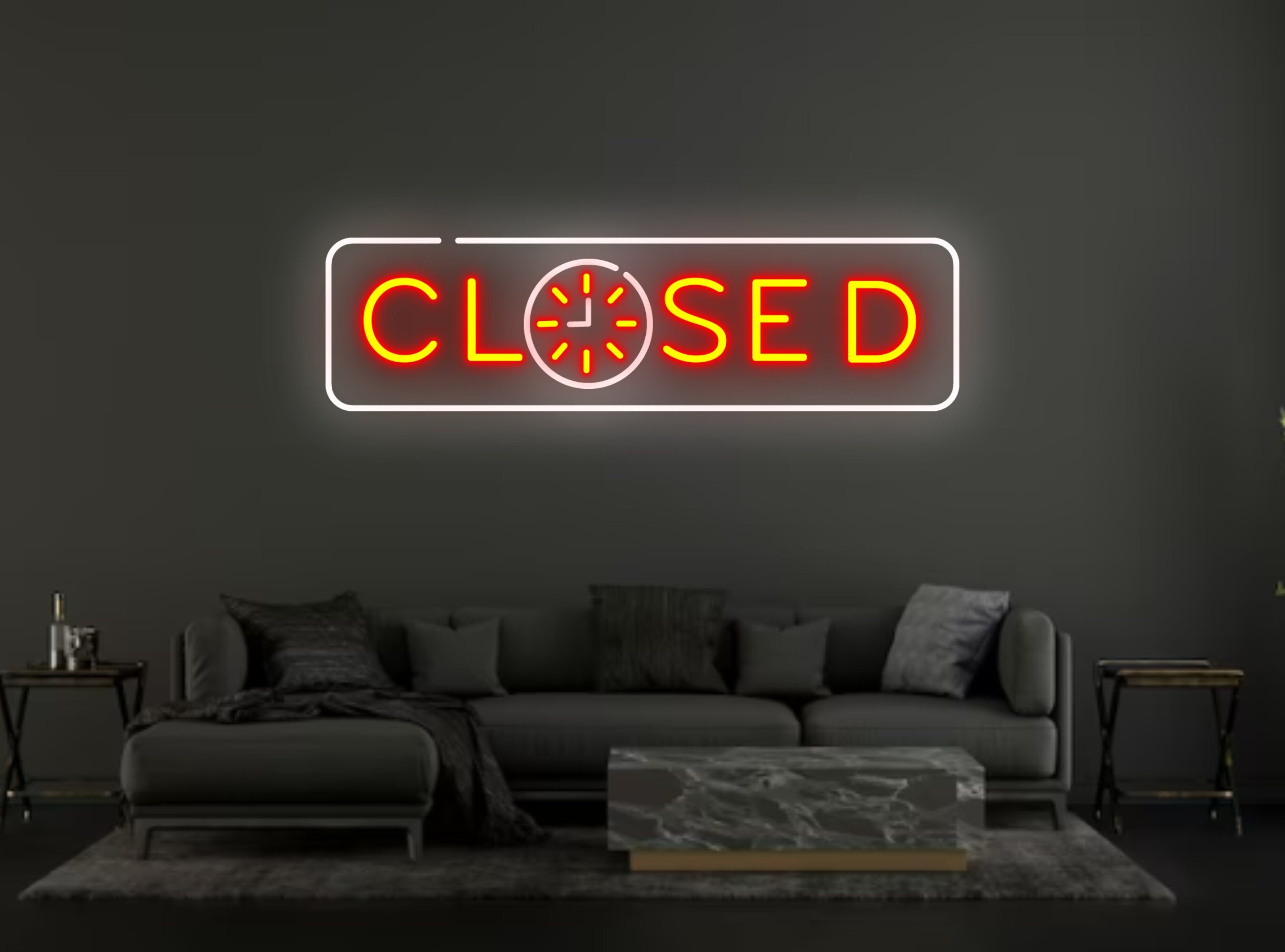 Close Business Neon Signs Wall Decor