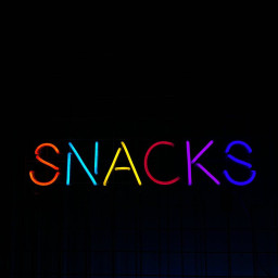 Snacks Neon Sign Snack Store Fastfood Signboard Decor