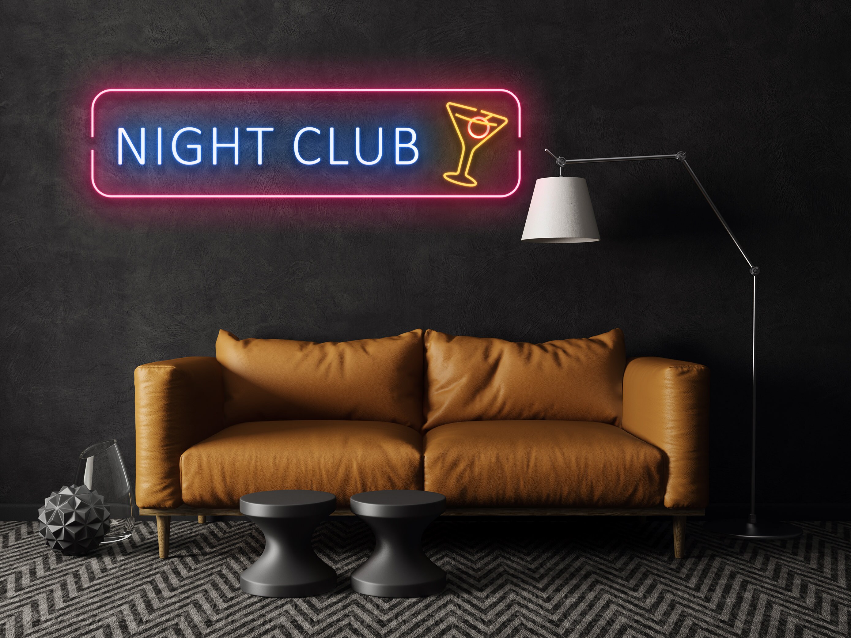 Night Club Cocktails Bar Neon Signs