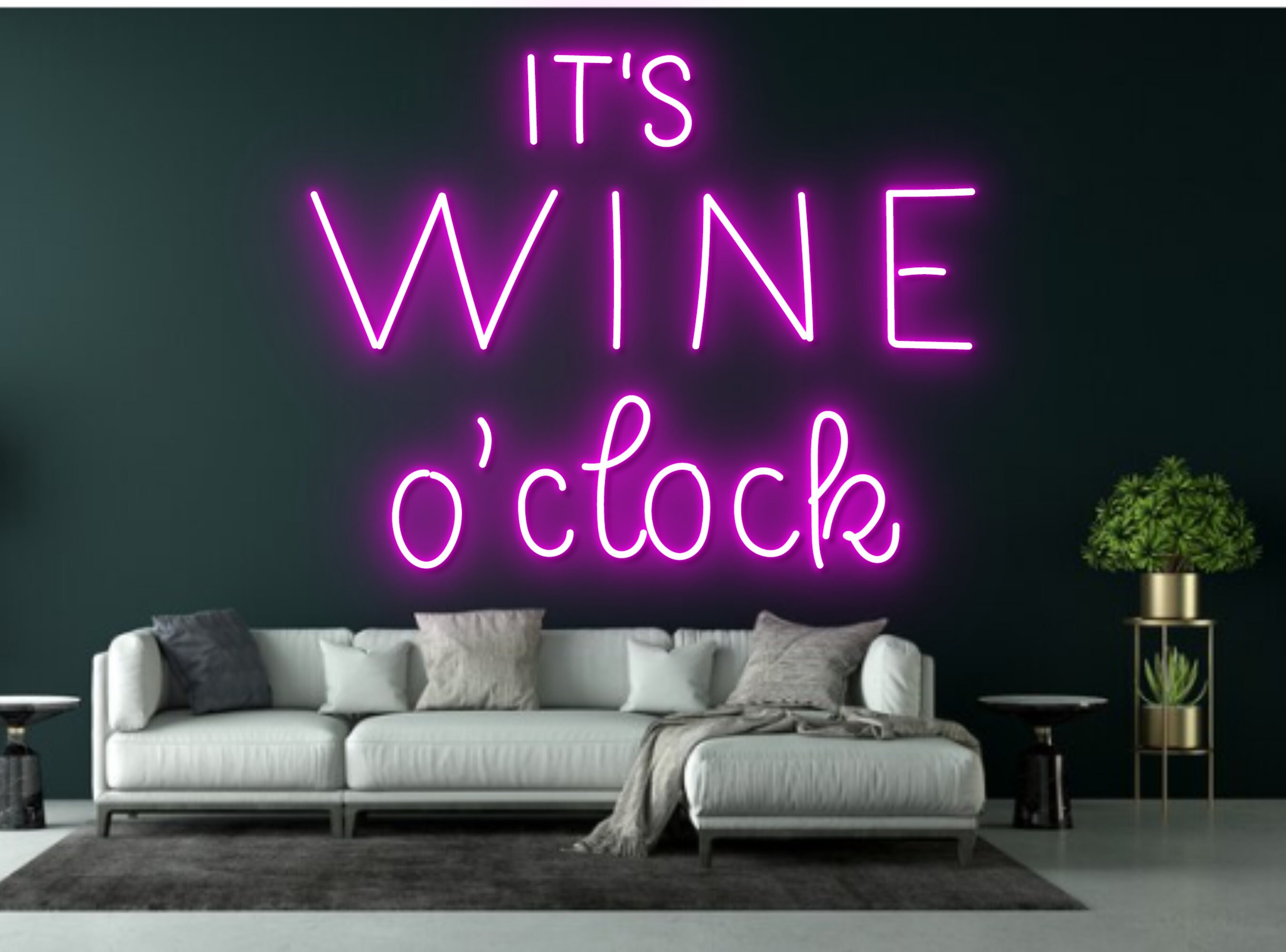 It's Wine O Clock Neon Sign