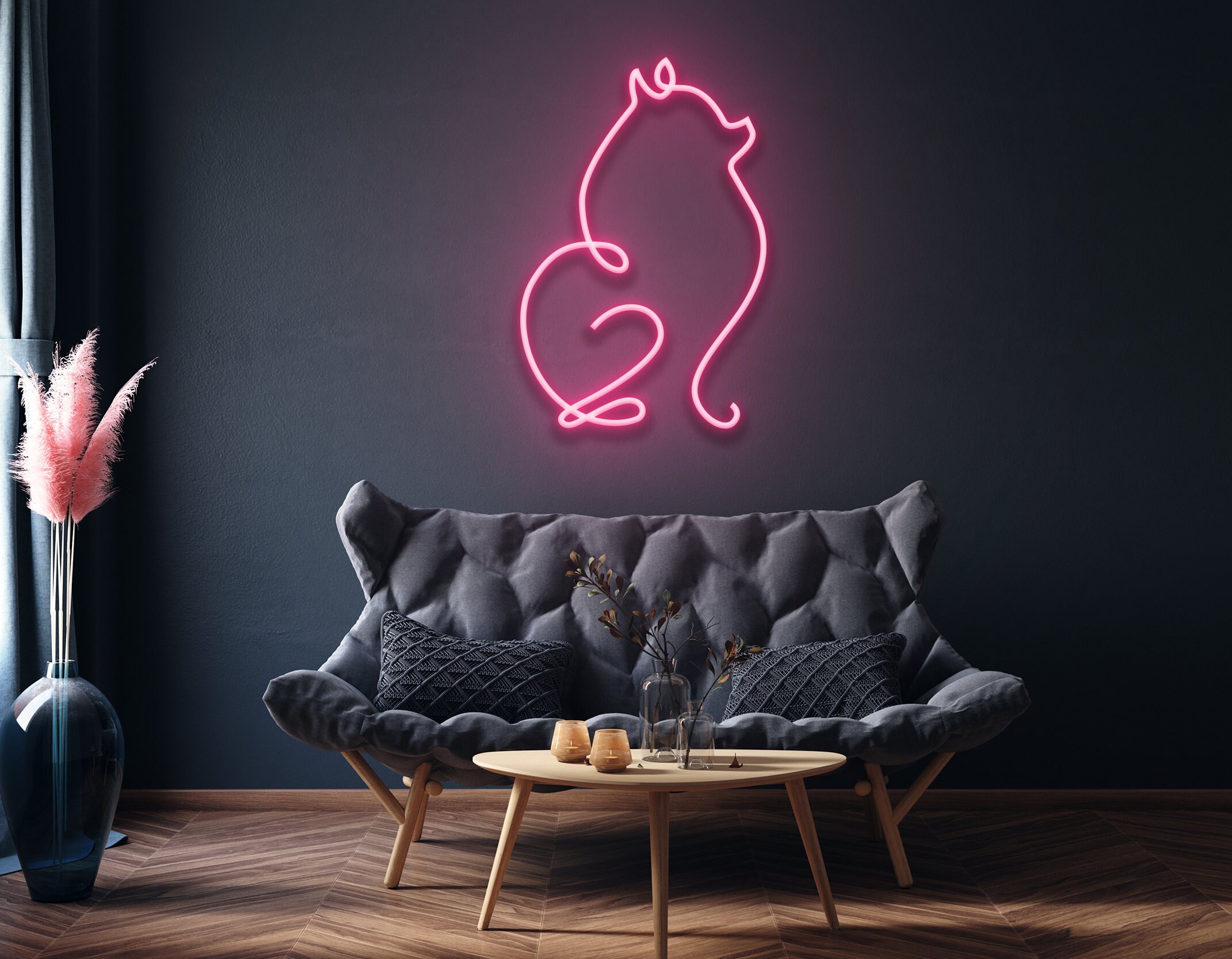 Pomeranian Dog Neon Sign
