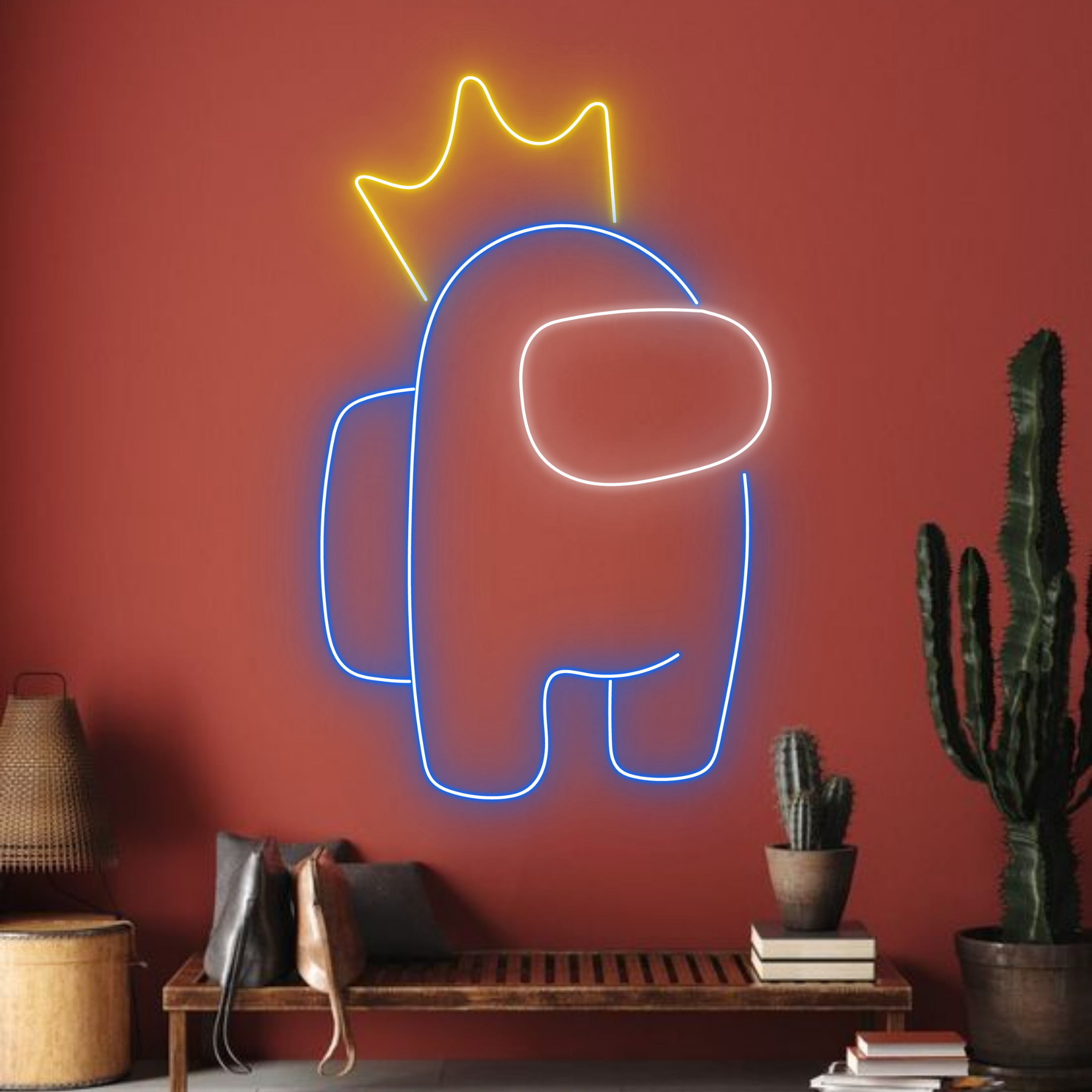 Queen Among Us Neon Sign Cartoon Game Arcade Wall Decor