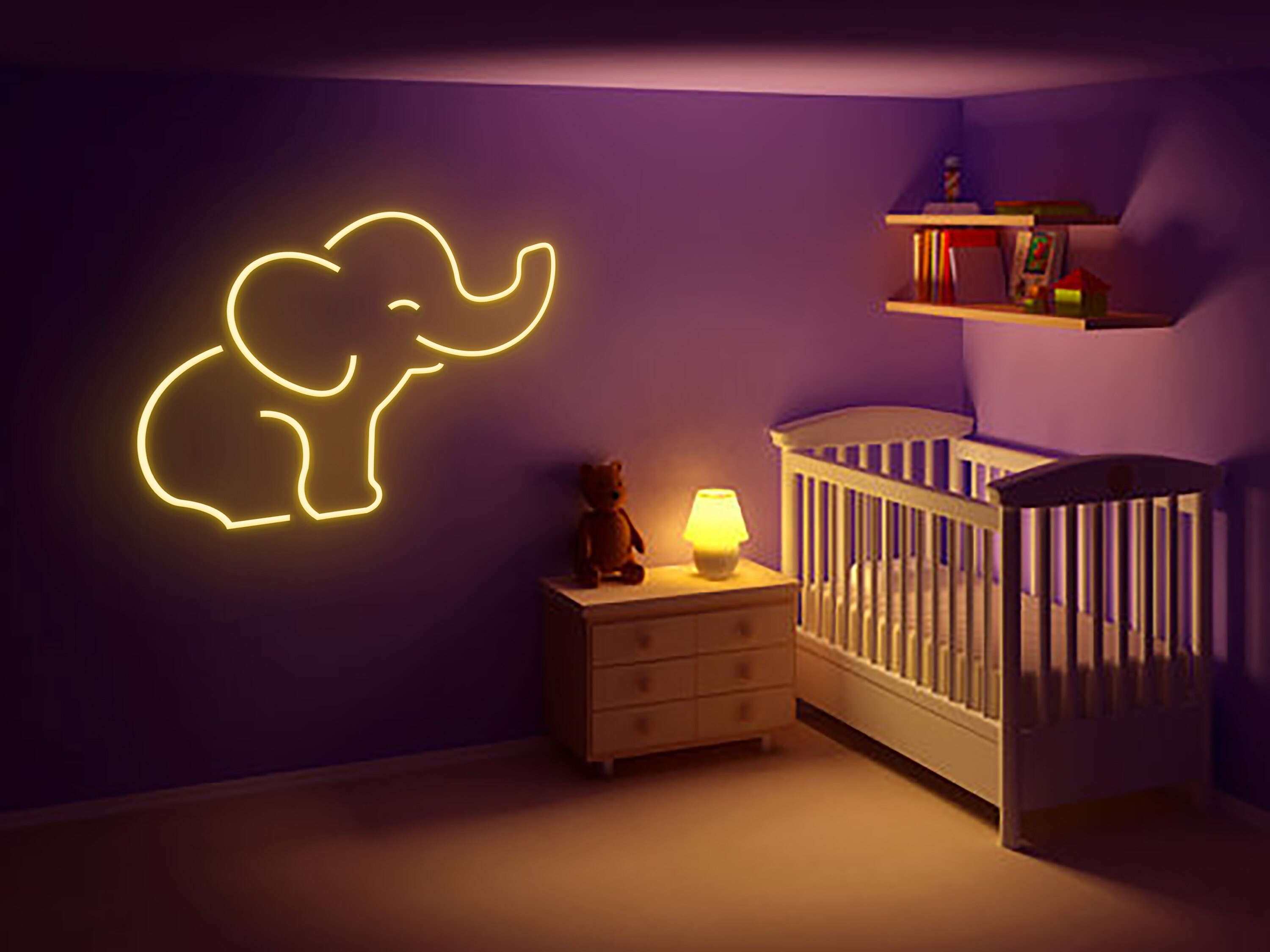 Elephant Neon Sign