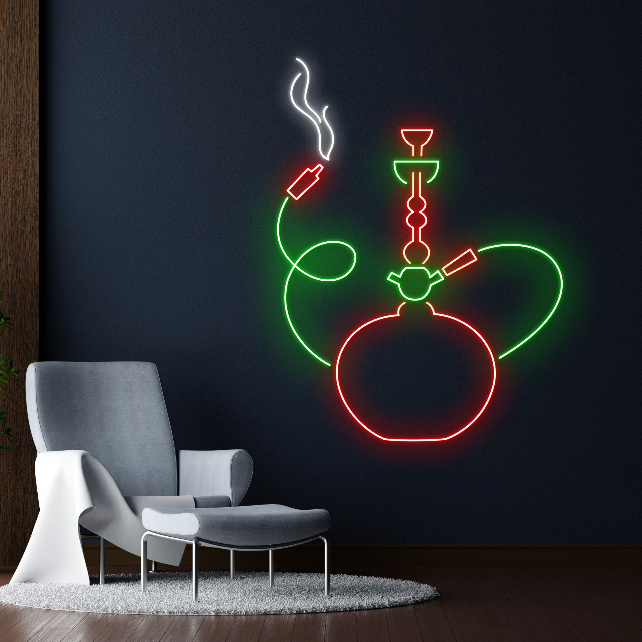 Smoking Lounges Neon Sign Bar Pub Decor