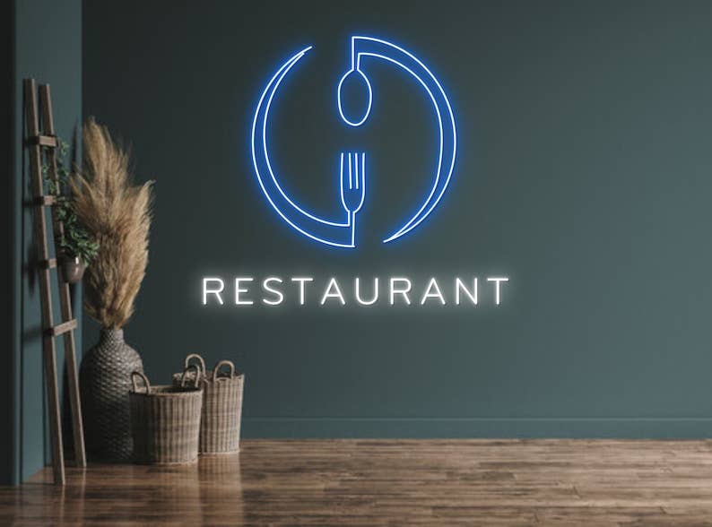 Restaurant Logo Neon Sign Decor for Restaurant