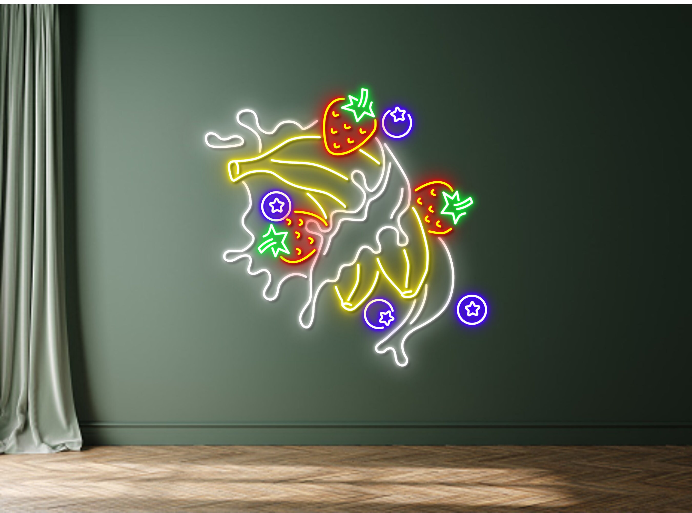 Banana Fruits Neon Sign Birthday Gifts
