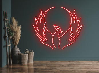 Phoenix Bird Art Neon Sign