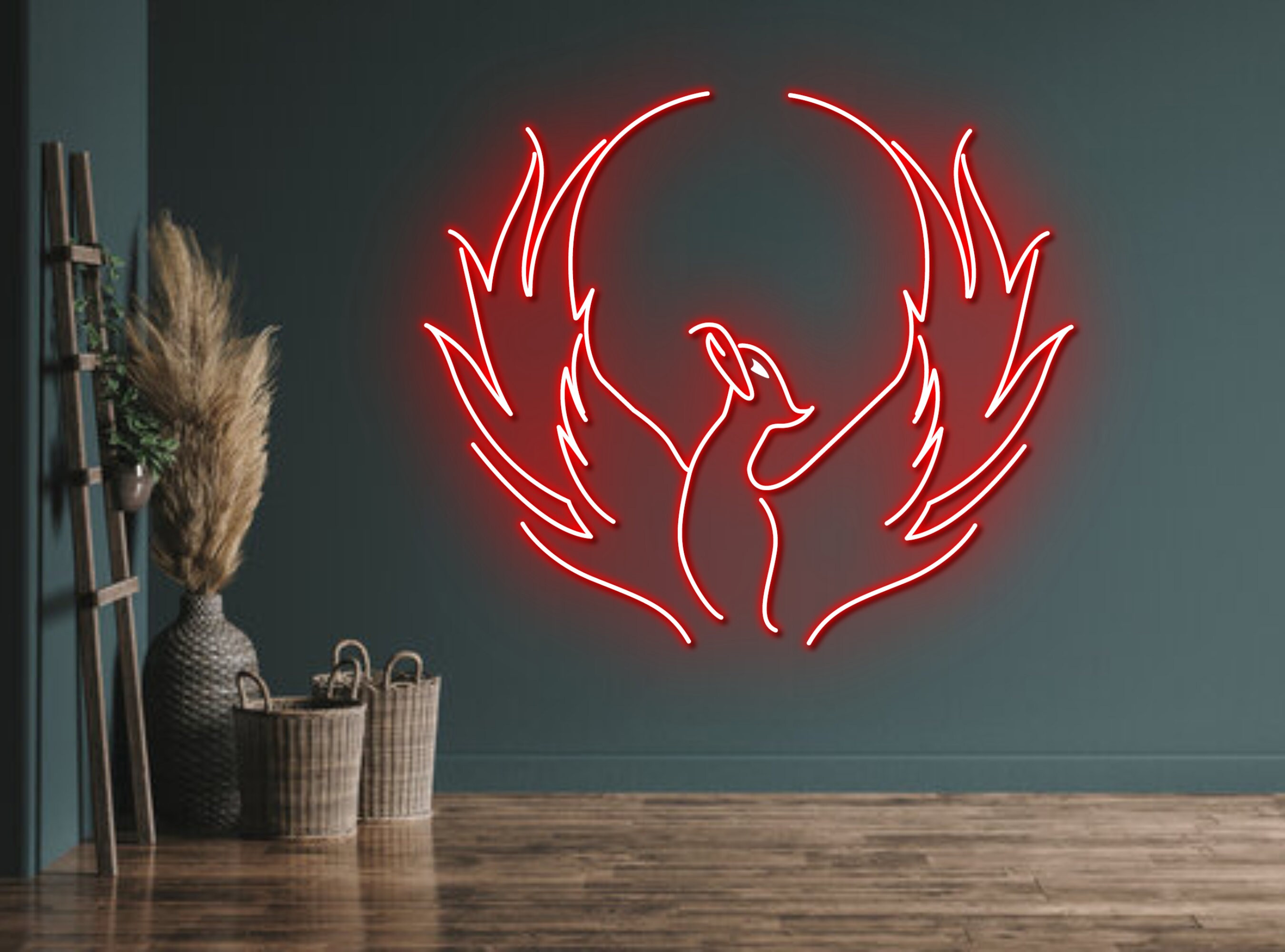 Phoenix Bird Art Neon Sign