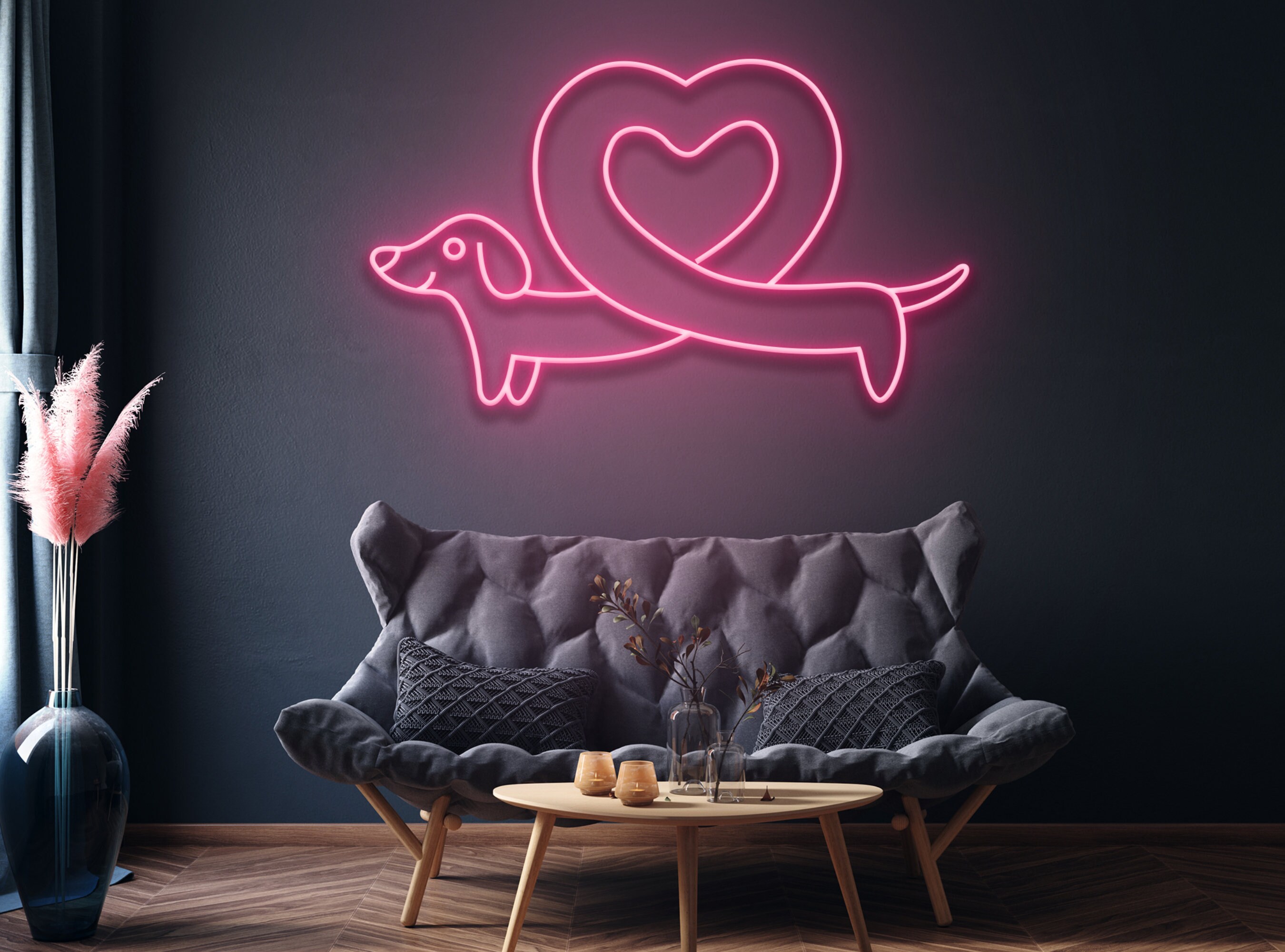 Sausage Dog Neon Sign Wall Decor Gift