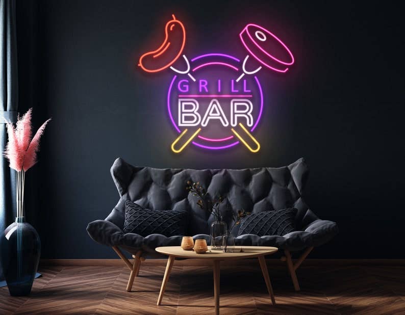 Grill Bar Neon Sign Bar Pub Signboard led light Decor