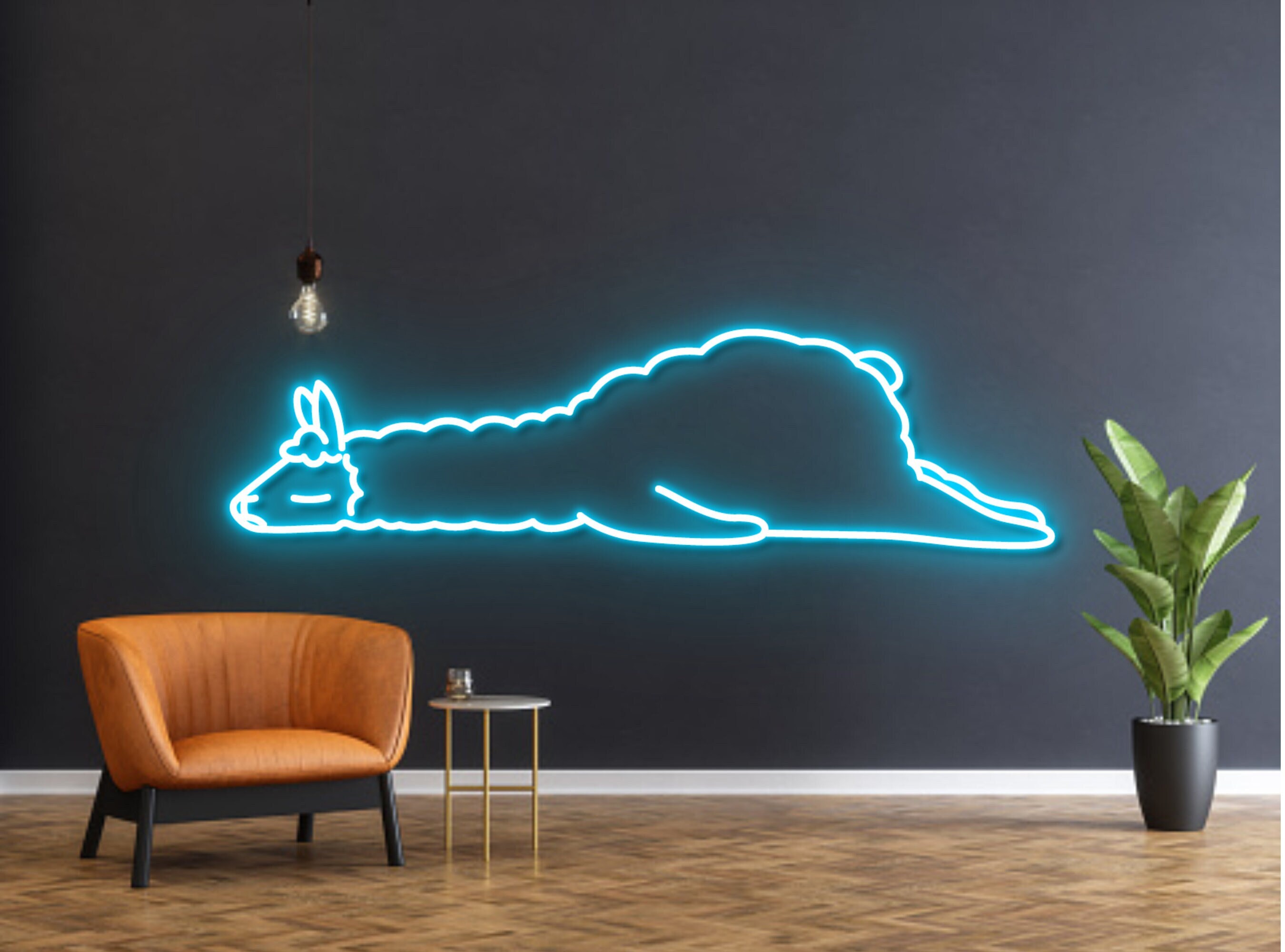 Alpaca Animal Neon Signs Decor Sign