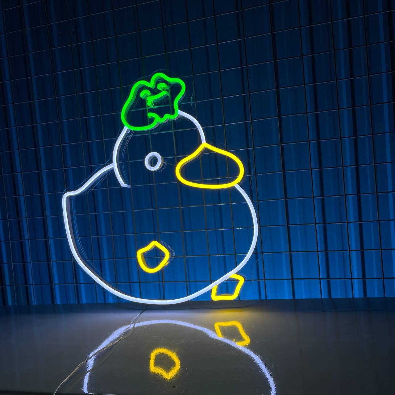 Frog On Duck Head Neon Sign Animal Light Wall Decor