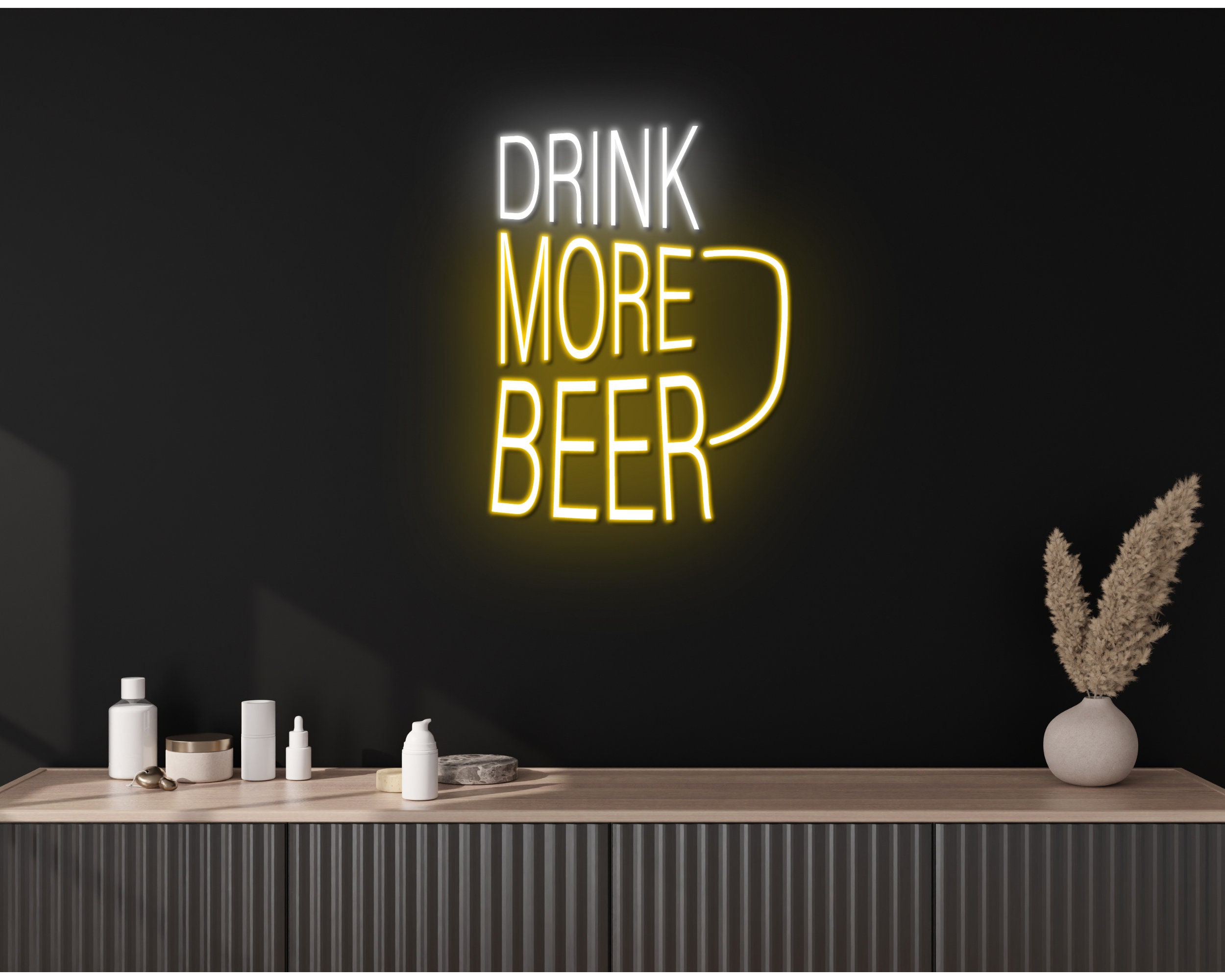Drink More Beer Neon Sign