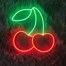 Cherry Neon Sign Fruit Led Sign Wall Decor