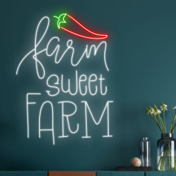 Farm Sweet Farm Neon Signs Farm Wall Lights Decor