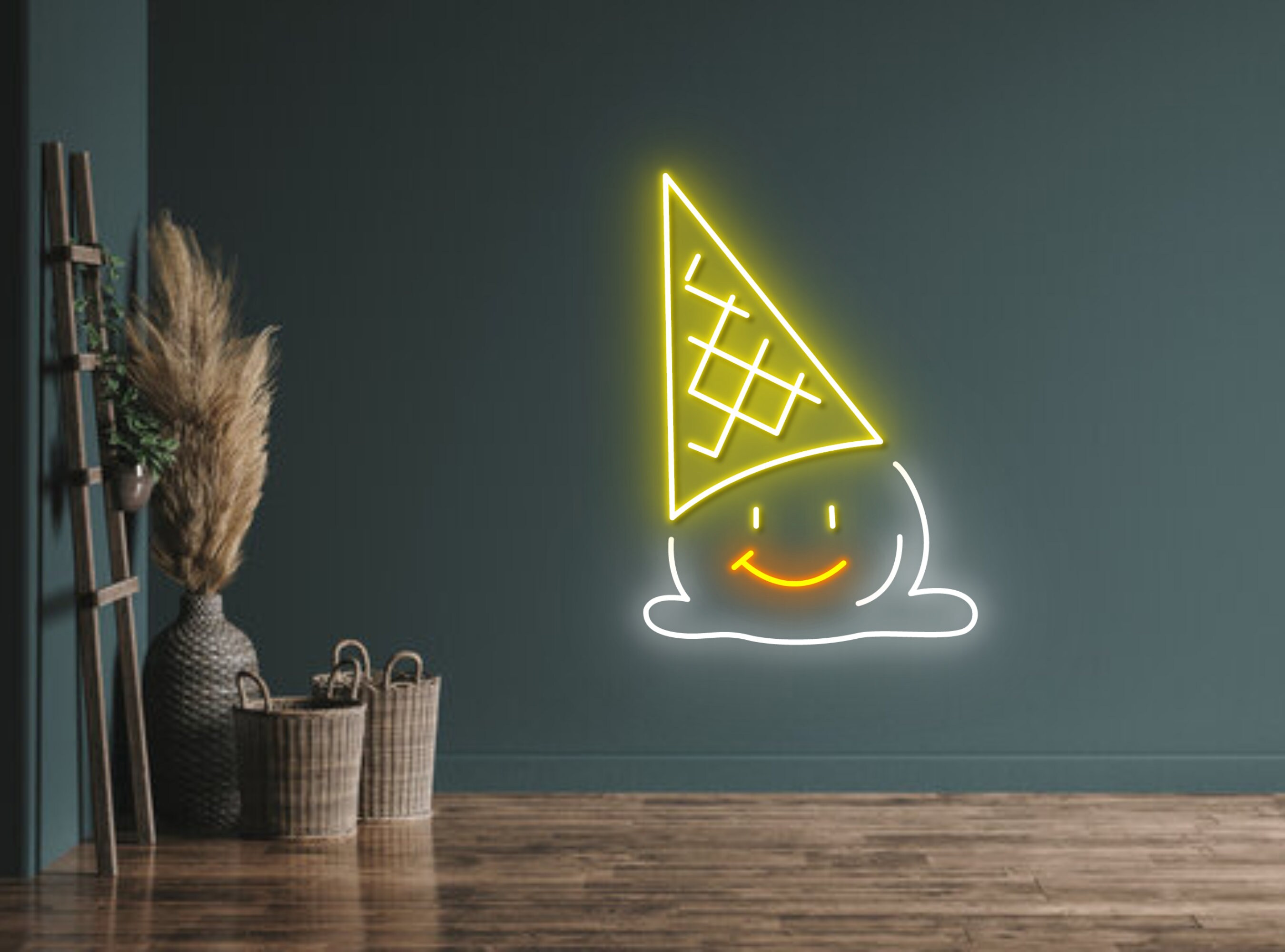 Ice Cream Smile Neon Sign