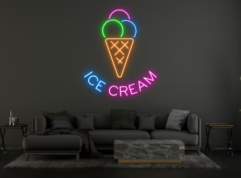 Ice Cream Neon Sign Decoration sign