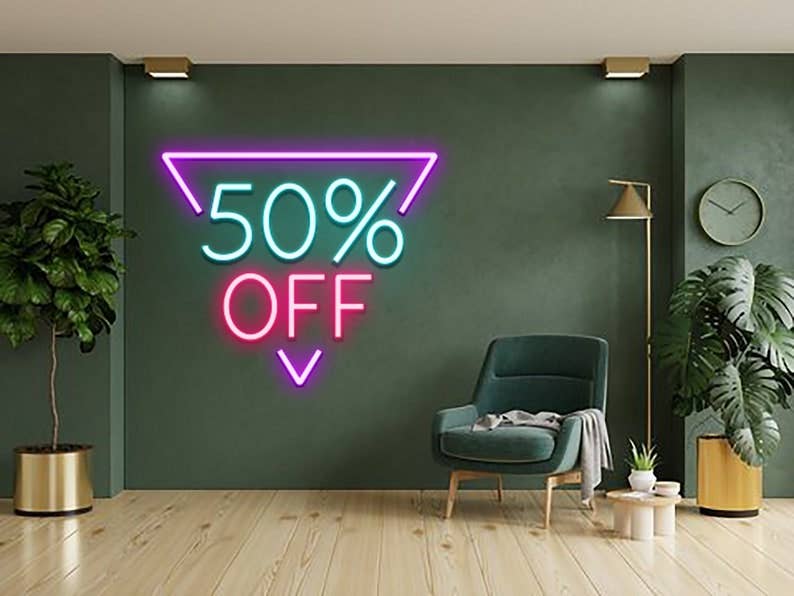 Sale Off Neon Sign For Store Decor