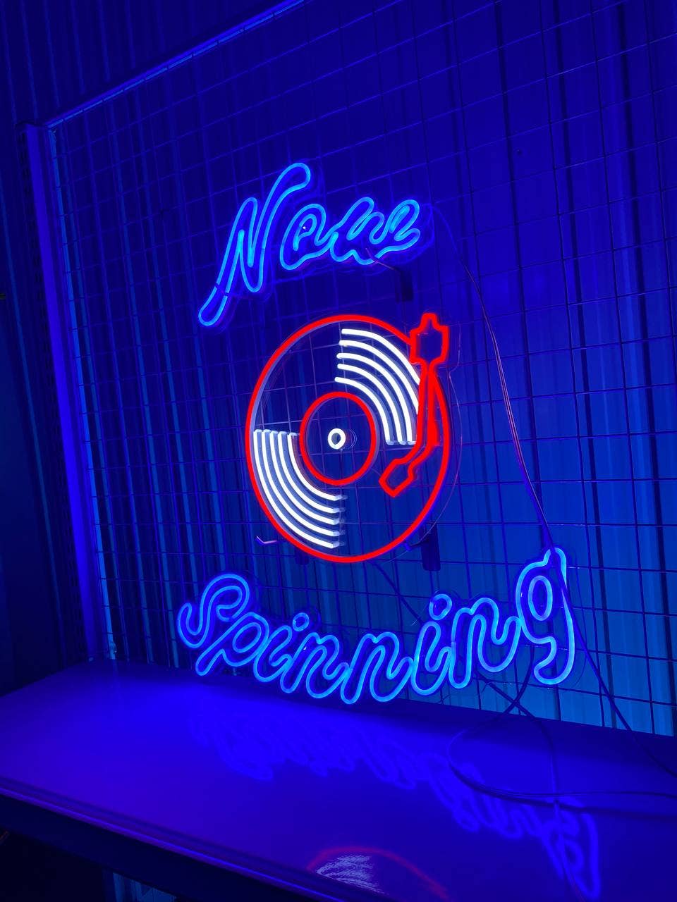 New Spinning Vinyl Record Neon Sign Studio Decor