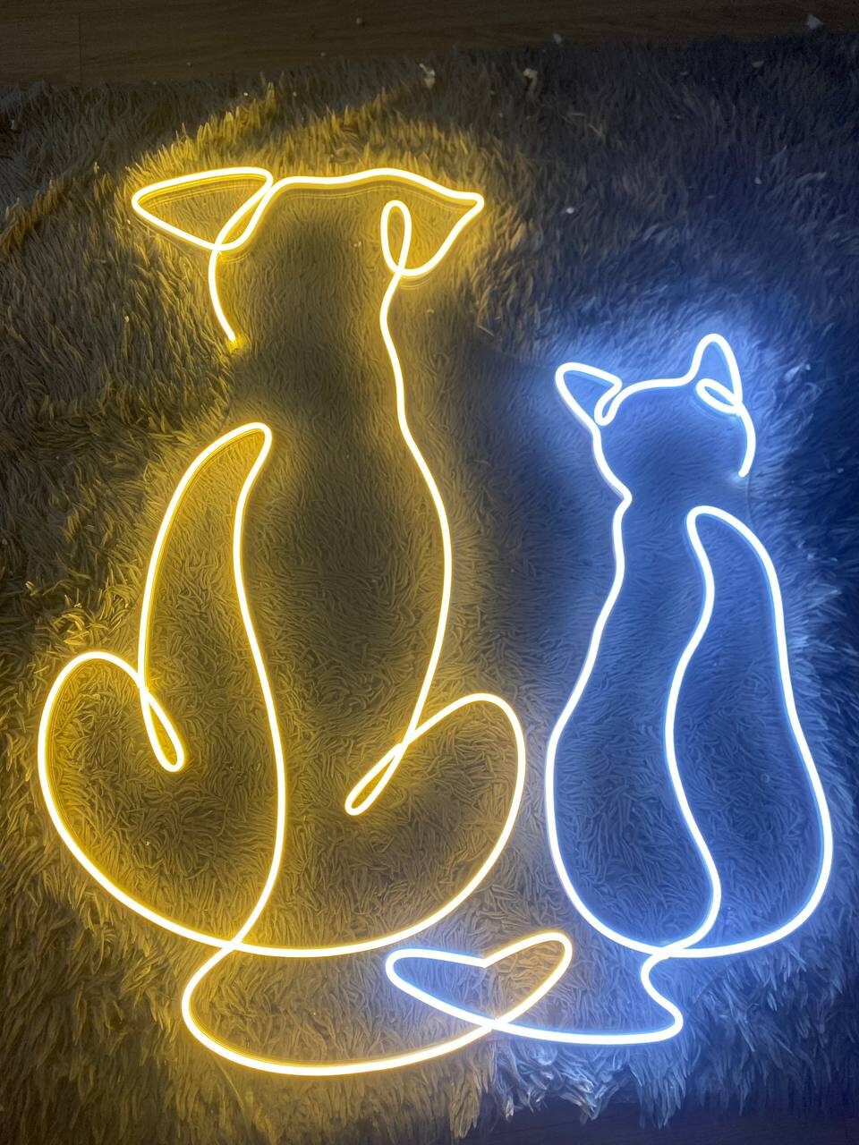 Dog and Cat Neon Signs Decor sign