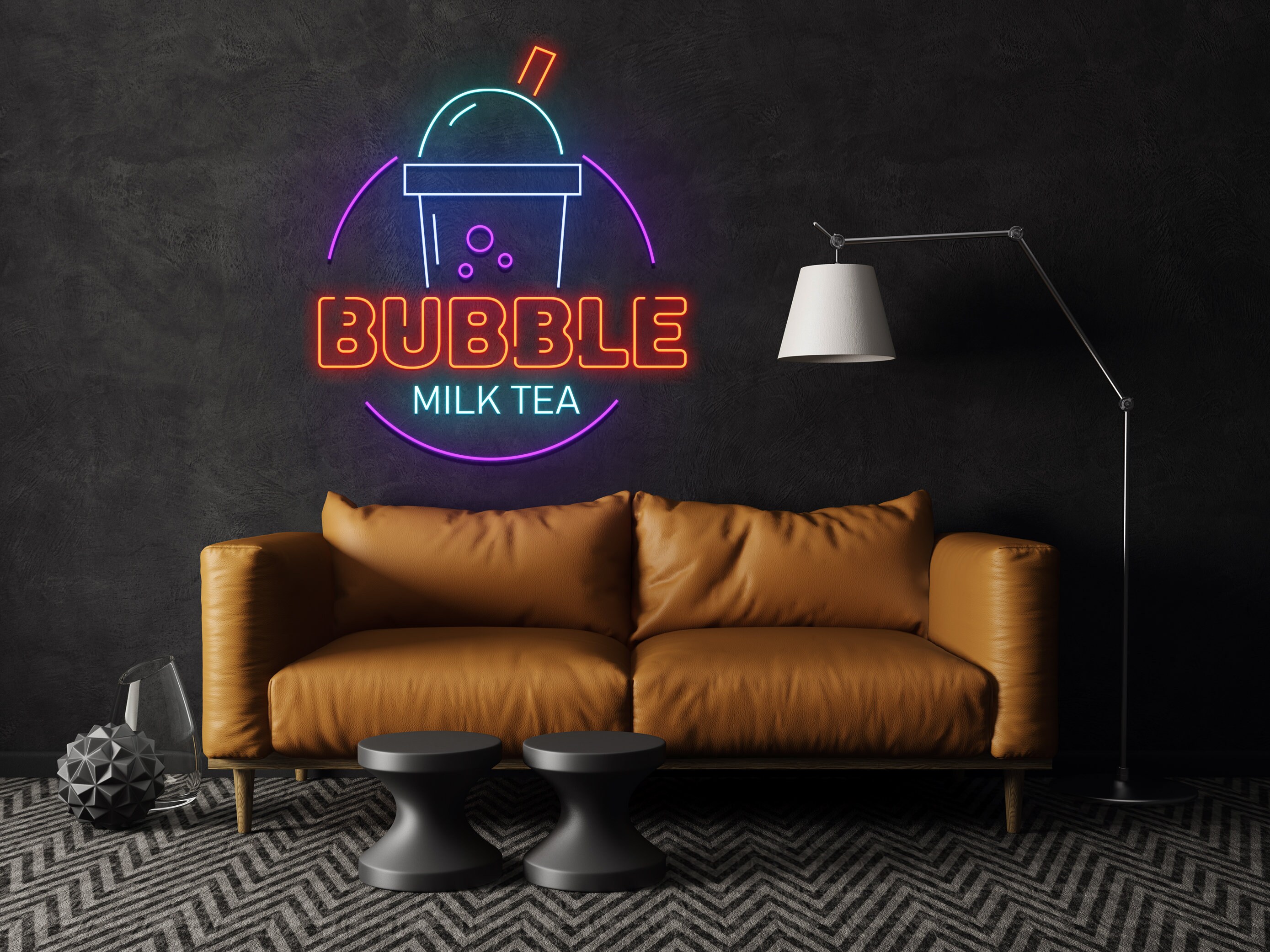 Bubble Tea Neon Sign Wall Decor Gift