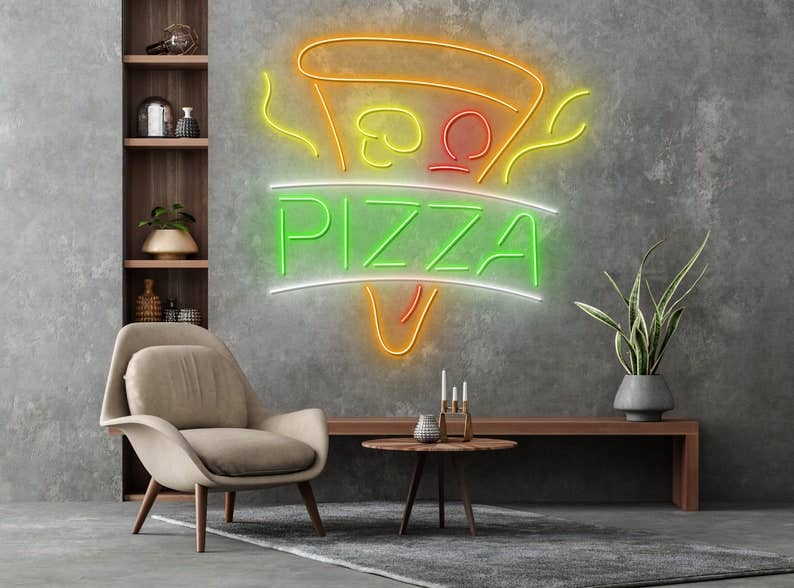 Pizza Restaurant Decor Neon Sign