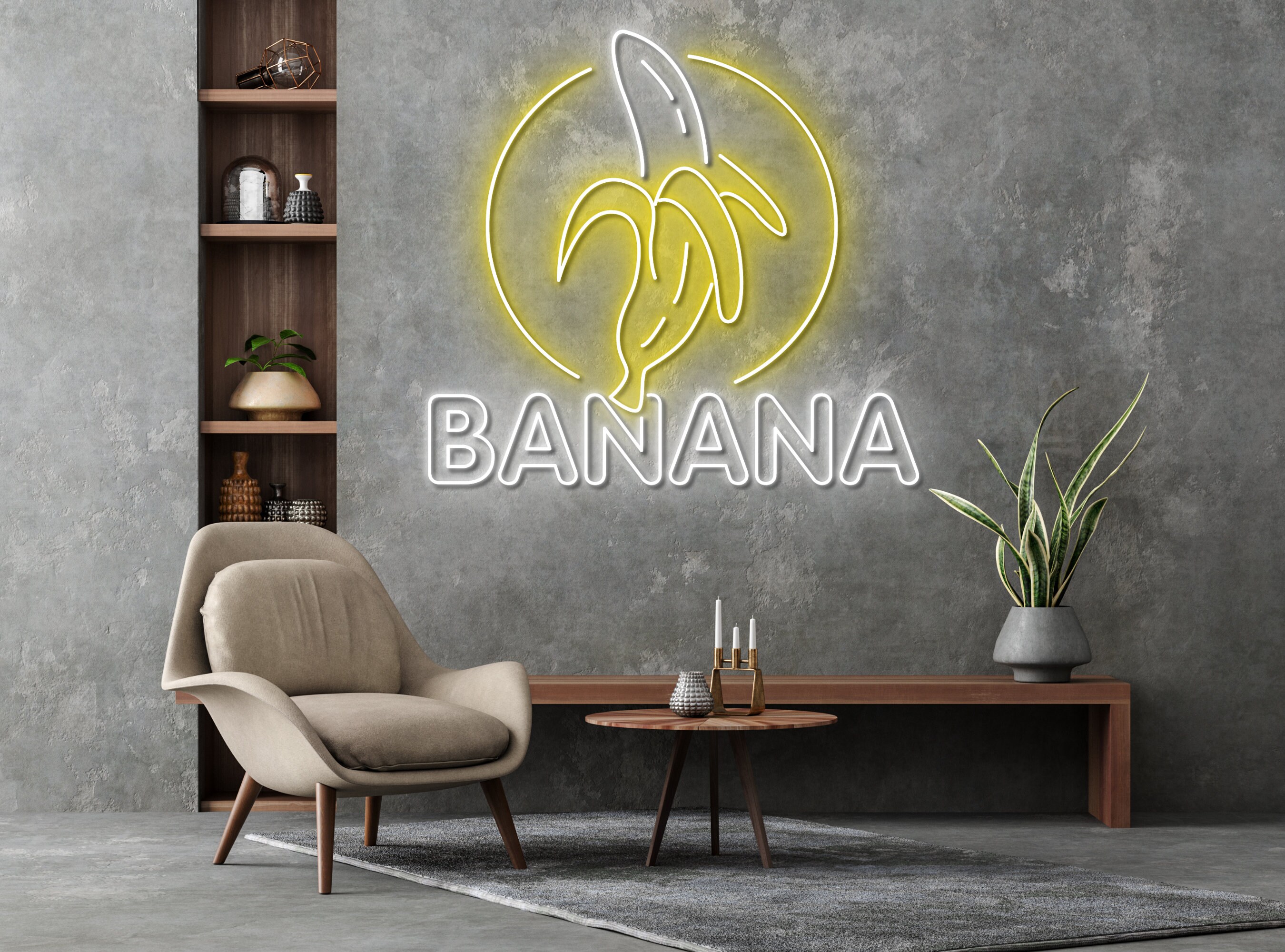 Banana Neon Sign Birthday Gifts