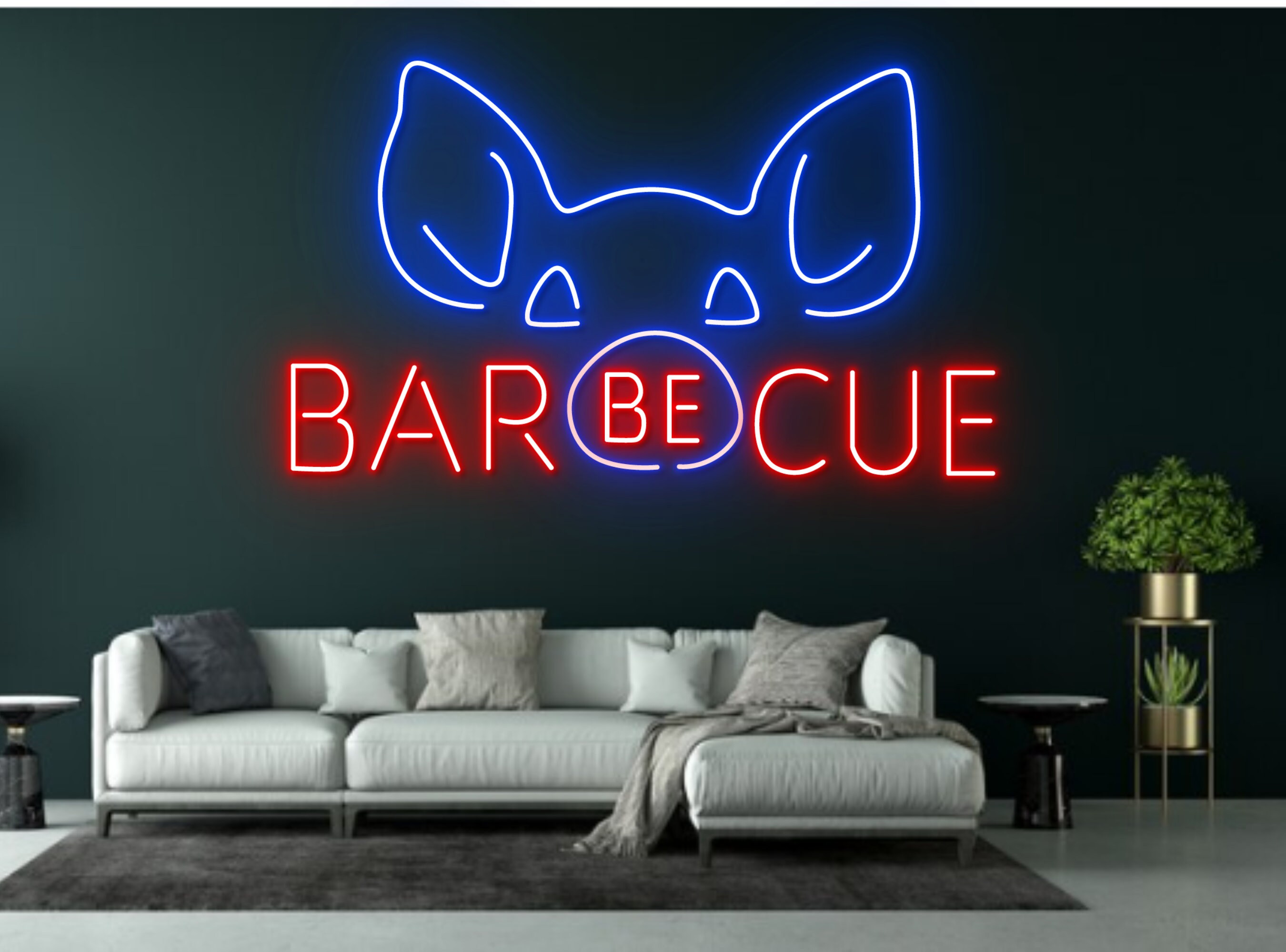 BBQ Restaurant Neon Sign Wall Decoration Gift