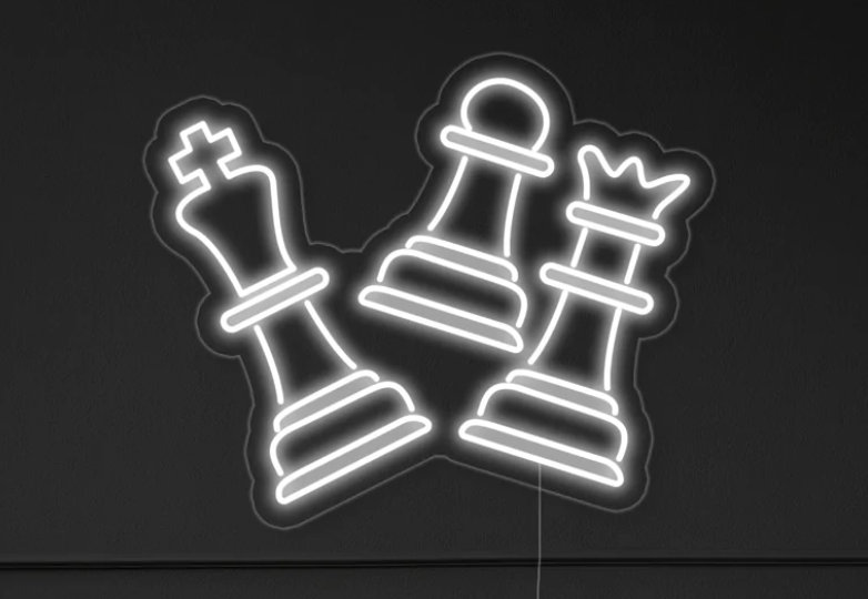 Chess Neon Signs Decor Signage