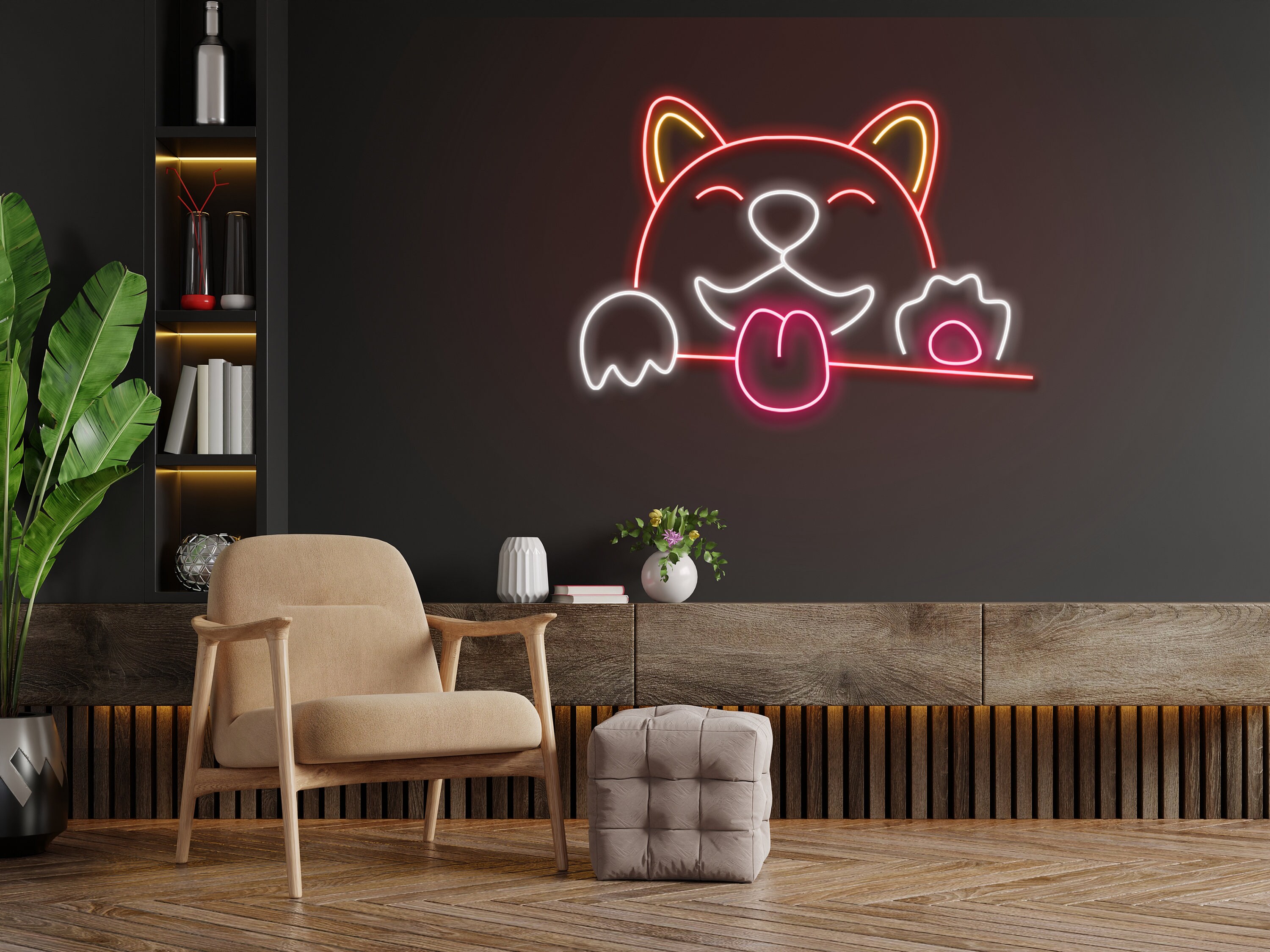 Corgi Dog Neon Sign Neon Sign Gift For Pet