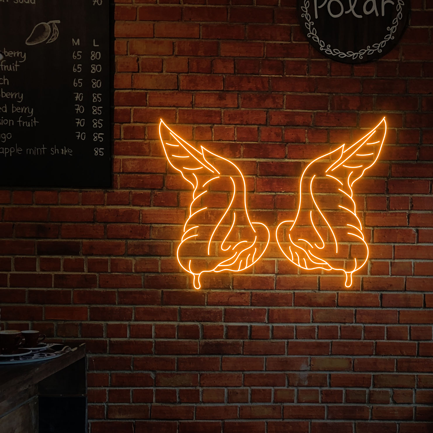 Chicken Wings Neon LED Sign Fast Food Restaurant Wall Decor