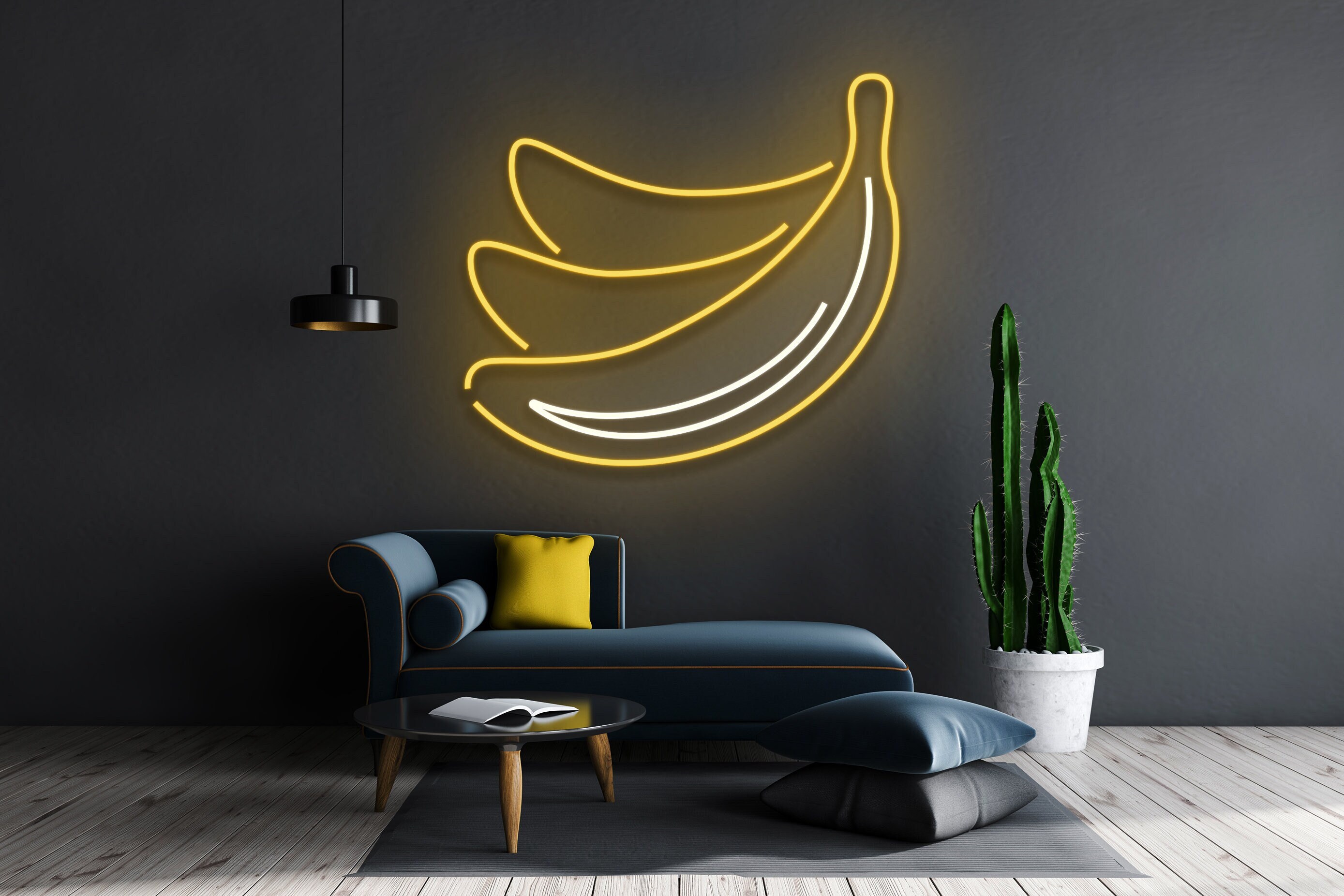 Banana Neon Sign Wall Art Decor Gift